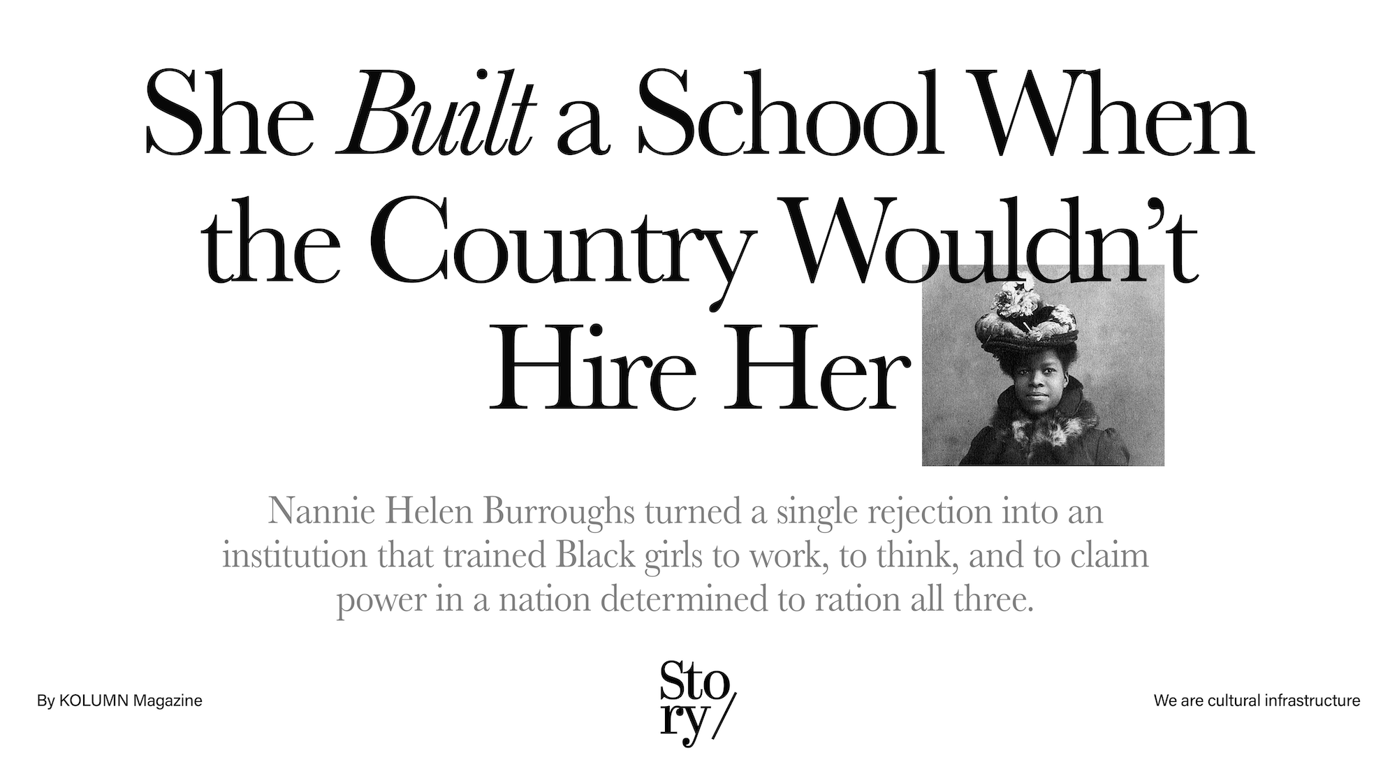 Nannie Helen Burroughs, KOLUMN, African American News, Black News, African American Journalism, Black Journalism, African American History, Black History, African American Art, Black Art, African American Music, Black Music, African American Wealth, Black Wealth, African American Education, Black Education, Historic Black University or College, HBCU