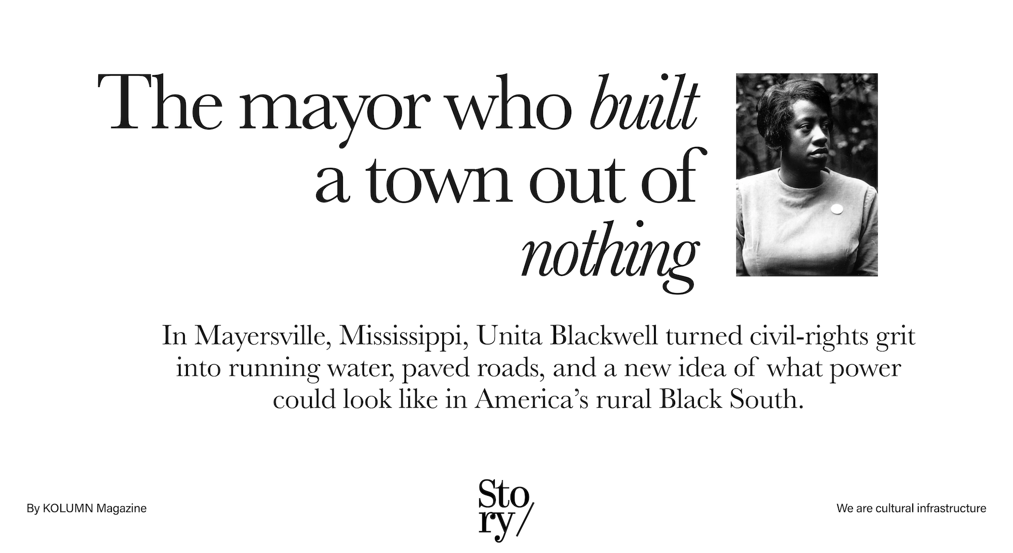 Unita Blackwell, KOLUMN, African American News, Black News, African American Journalism, Black Journalism, African American History, Black History, African American Art, Black Art, African American Music, Black Music, African American Wealth, Black Wealth, African American Education, Black Education, Historic Black University or College, HBCU