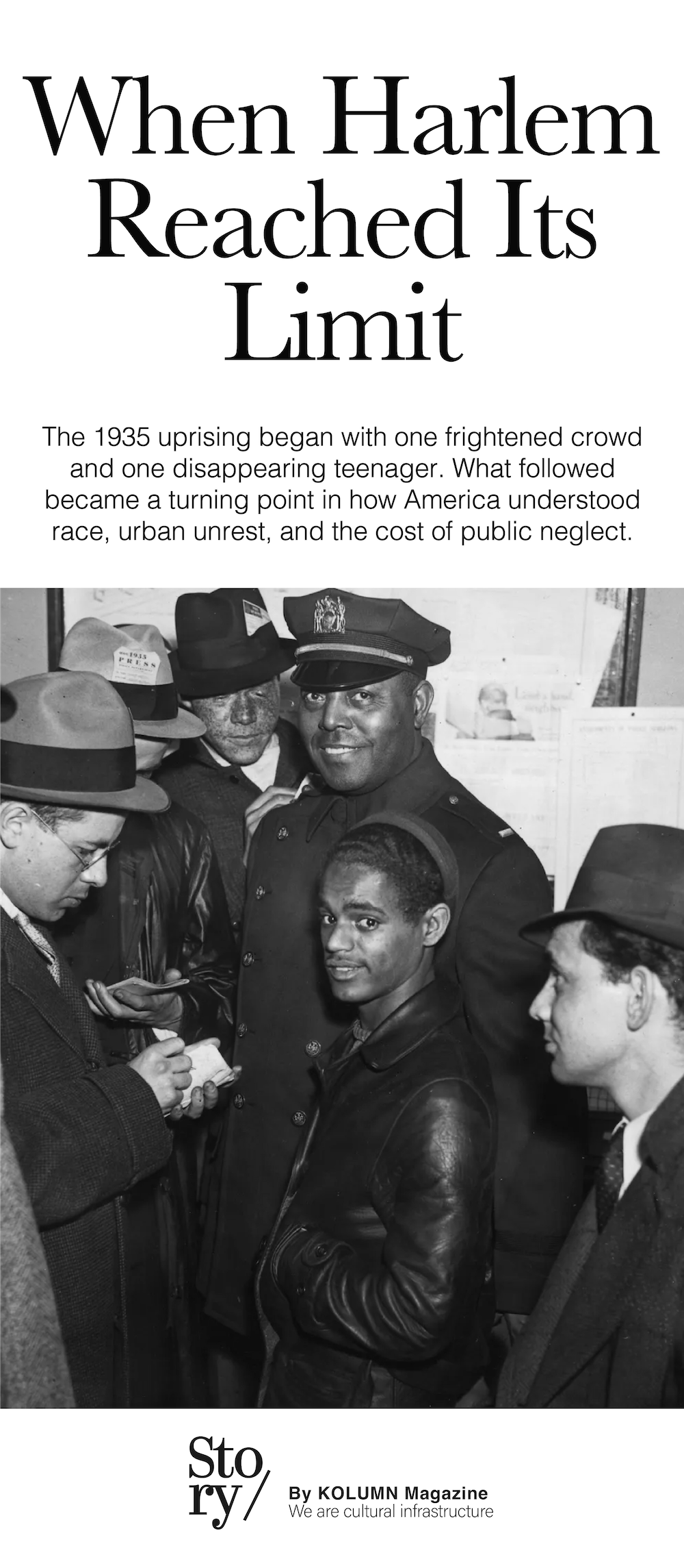 1935 Harlem Riot, Harlem Riot, Lino Rivera, KOLUMN, African American News, Black News, African American Journalism, Black Journalism, African American History, Black History, African American Art, Black Art, African American Music, Black Music, African American Wealth, Black Wealth, African American Education, Black Education, Historic Black University or College, HBCU