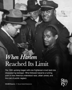 1935 Harlem Riot, Harlem Riot, Lino Rivera, KOLUMN, African American News, Black News, African American Journalism, Black Journalism, African American History, Black History, African American Art, Black Art, African American Music, Black Music, African American Wealth, Black Wealth, African American Education, Black Education, Historic Black University or College, HBCU