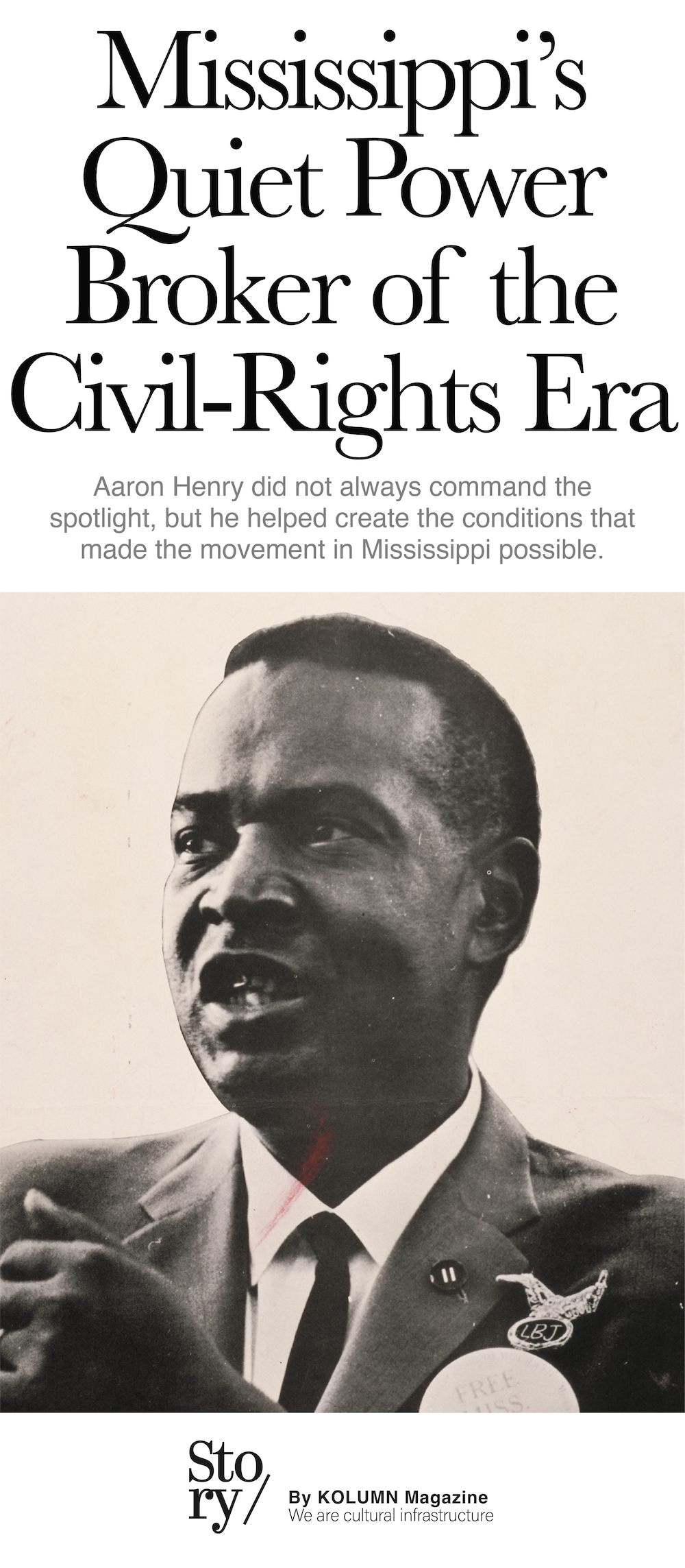 Aaron Henry, KOLUMN, African American News, Black News, African American Journalism, Black Journalism, African American History, Black History, African American Art, Black Art, African American Music, Black Music, African American Wealth, Black Wealth, African American Education, Black Education, Historic Black University or College, HBCU