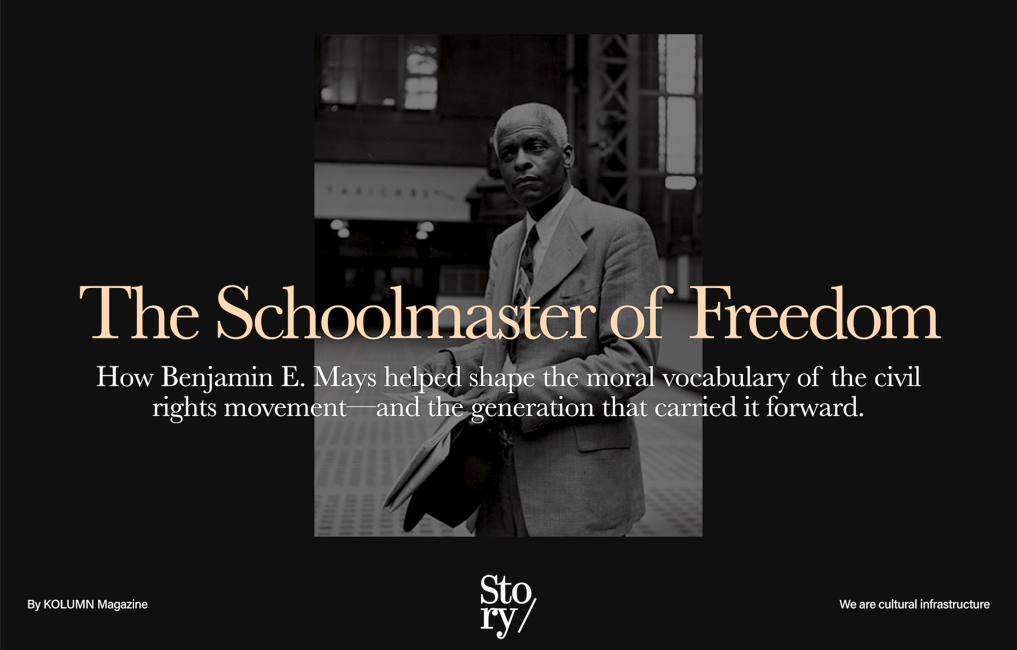 Benjamin E. Mays, KOLUMN, African American News, Black News, African American Journalism, Black Journalism, African American History, Black History, African American Art, Black Art, African American Music, Black Music, African American Wealth, Black Wealth, African American Education, Black Education, Historic Black University or College, HBCU