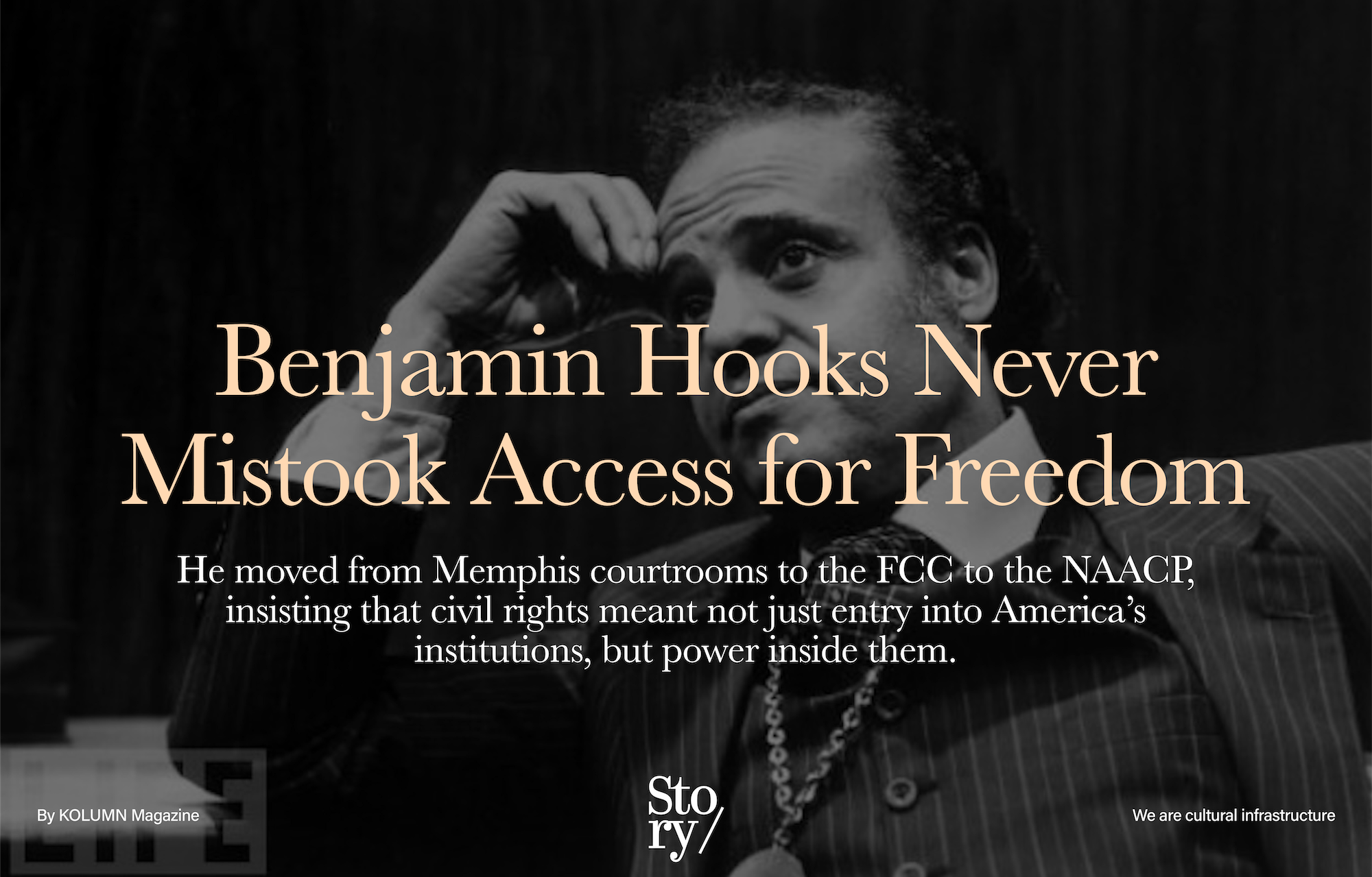 Benjamin Hooks, KOLUMN, African American News, Black News, African American Journalism, Black Journalism, African American History, Black History, African American Art, Black Art, African American Music, Black Music, African American Wealth, Black Wealth, African American Education, Black Education, Historic Black University or College, HBCU