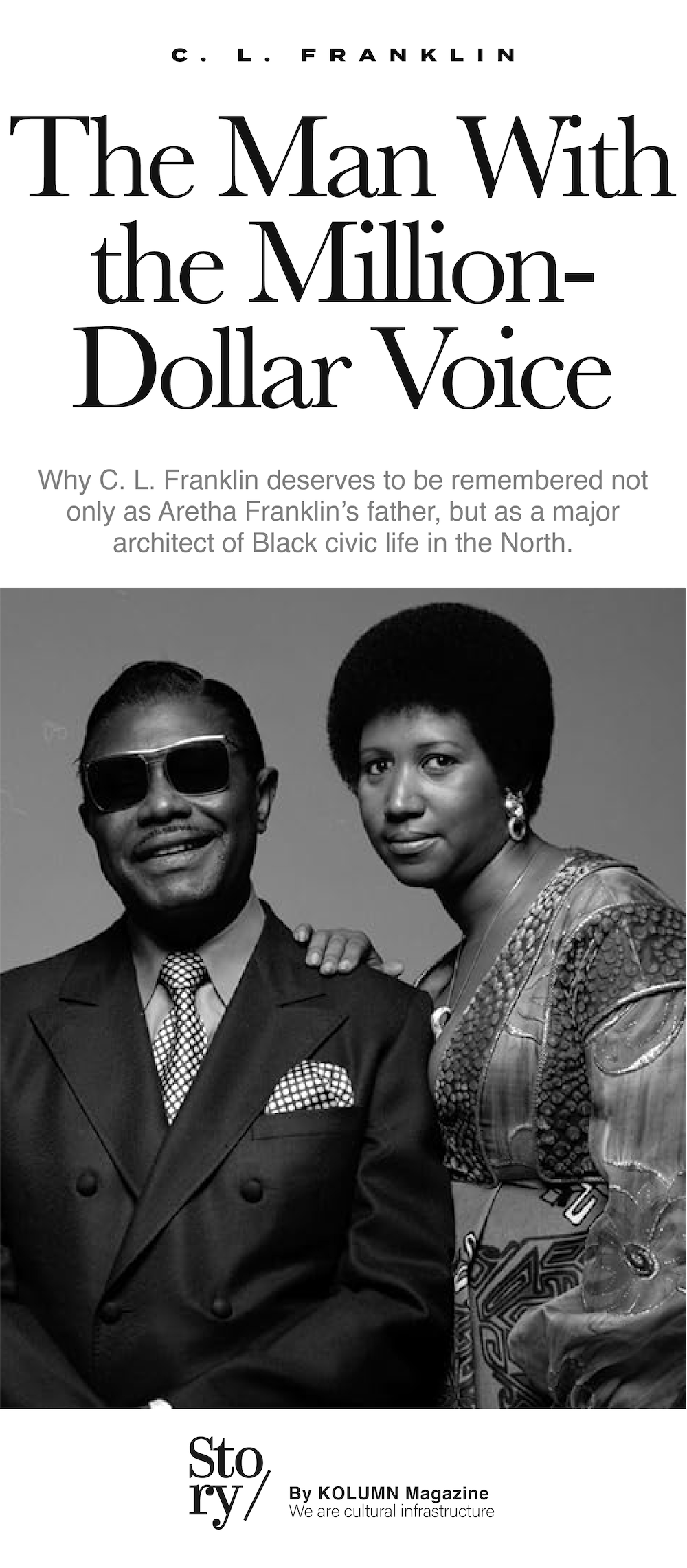 Clarence LaVaughn Franklin, C. L. Franklin, KOLUMN, African American News, Black News, African American Journalism, Black Journalism, African American History, Black History, African American Art, Black Art, African American Music, Black Music, African American Wealth, Black Wealth, African American Education, Black Education, Historic Black University or College, HBCU