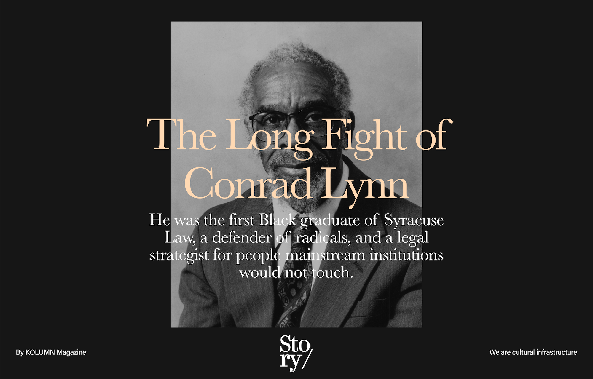 Conrad Lynn, KOLUMN, African American News, Black News, African American Journalism, Black Journalism, African American History, Black History, African American Art, Black Art, African American Music, Black Music, African American Wealth, Black Wealth, African American Education, Black Education, Historic Black University or College, HBCU