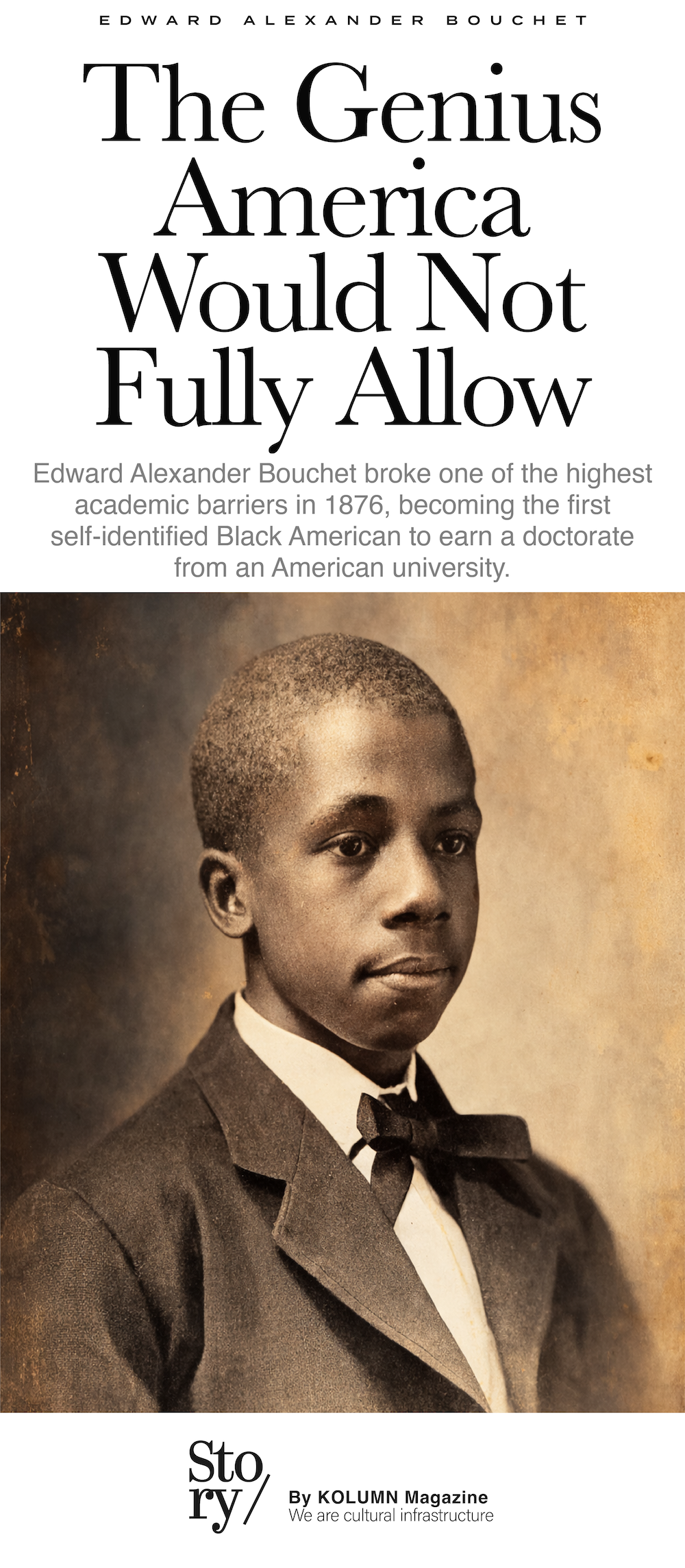 Edward Alexander Bouchet, KOLUMN, African American News, Black News, African American Journalism, Black Journalism, African American History, Black History, African American Art, Black Art, African American Music, Black Music, African American Wealth, Black Wealth, African American Education, Black Education, Historic Black University or College, HBCU