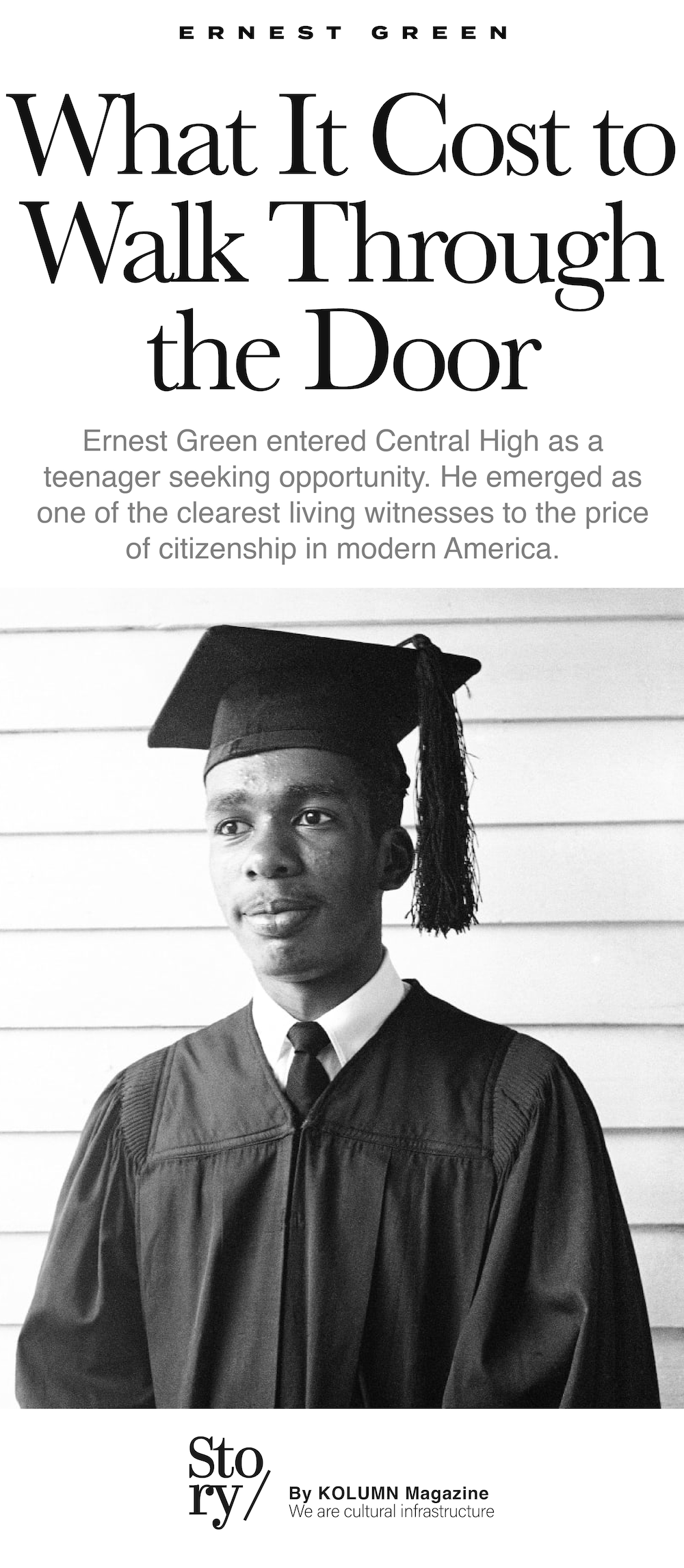 Ernest Green, KOLUMN, African American News, Black News, African American Journalism, Black Journalism, African American History, Black History, African American Art, Black Art, African American Music, Black Music, African American Wealth, Black Wealth, African American Education, Black Education, Historic Black University or College, HBCU