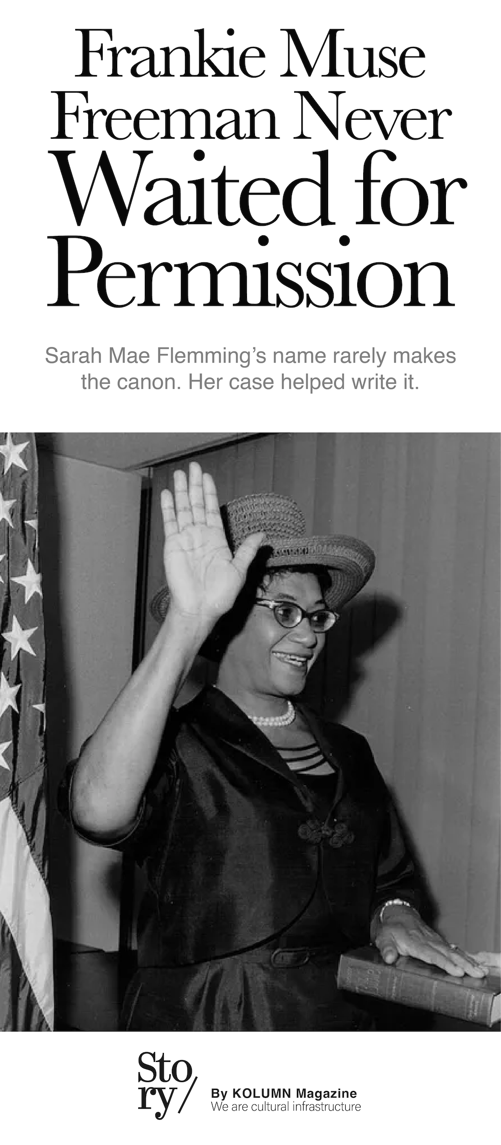 Frankie Muse Freeman, KOLUMN, African American News, Black News, African American Journalism, Black Journalism, African American History, Black History, African American Art, Black Art, African American Music, Black Music, African American Wealth, Black Wealth, African American Education, Black Education, Historic Black University or College, HBCU