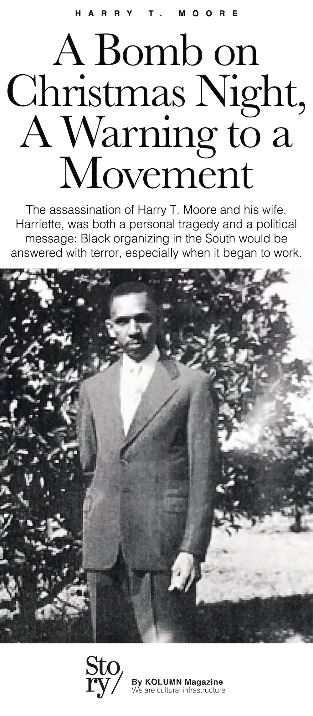 Harry T. Moore, Harriette Moore, KOLUMN, African American News, Black News, African American Journalism, Black Journalism, African American History, Black History, African American Art, Black Art, African American Music, Black Music, African American Wealth, Black Wealth, African American Education, Black Education, Historic Black University or College, HBCU