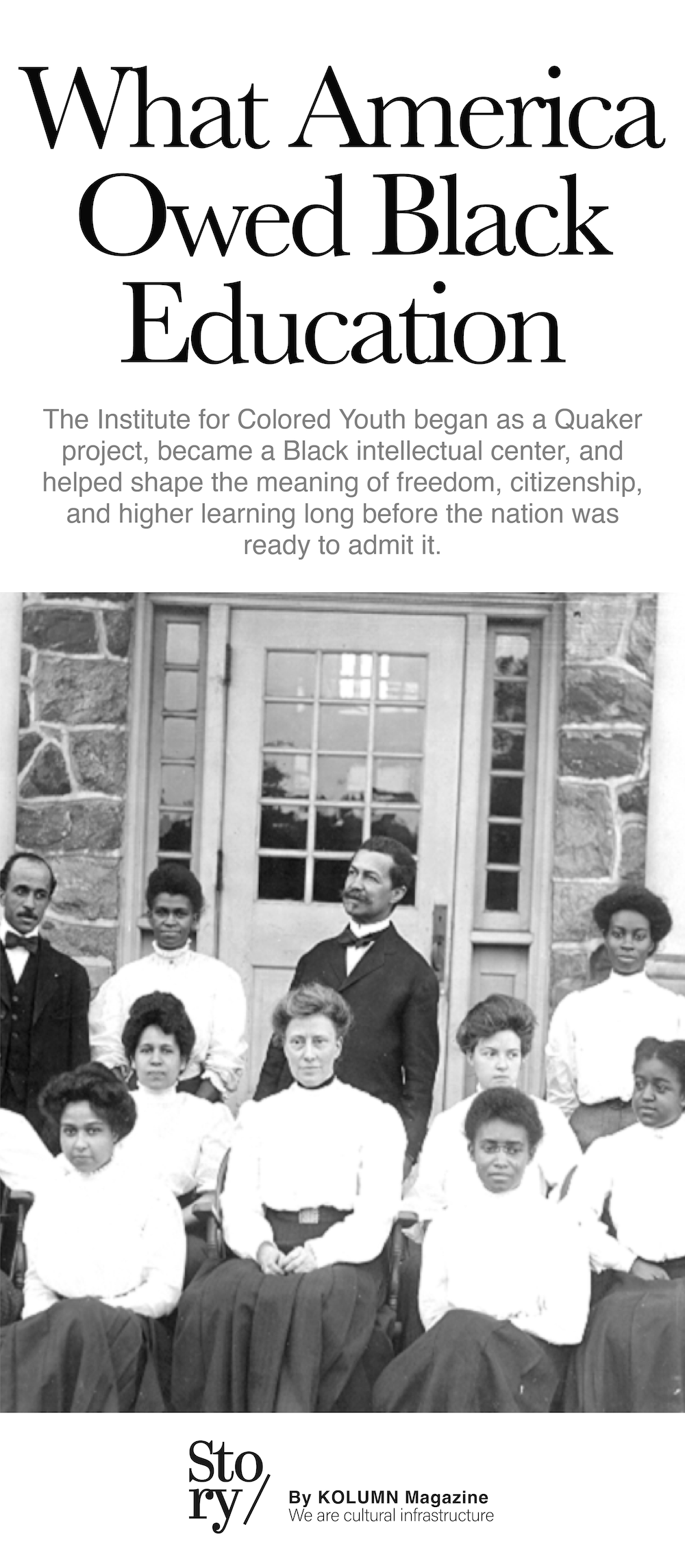 Institute for Colored Youth, KOLUMN, African American News, Black News, African American Journalism, Black Journalism, African American History, Black History, African American Art, Black Art, African American Music, Black Music, African American Wealth, Black Wealth, African American Education, Black Education, Historic Black University or College, HBCU