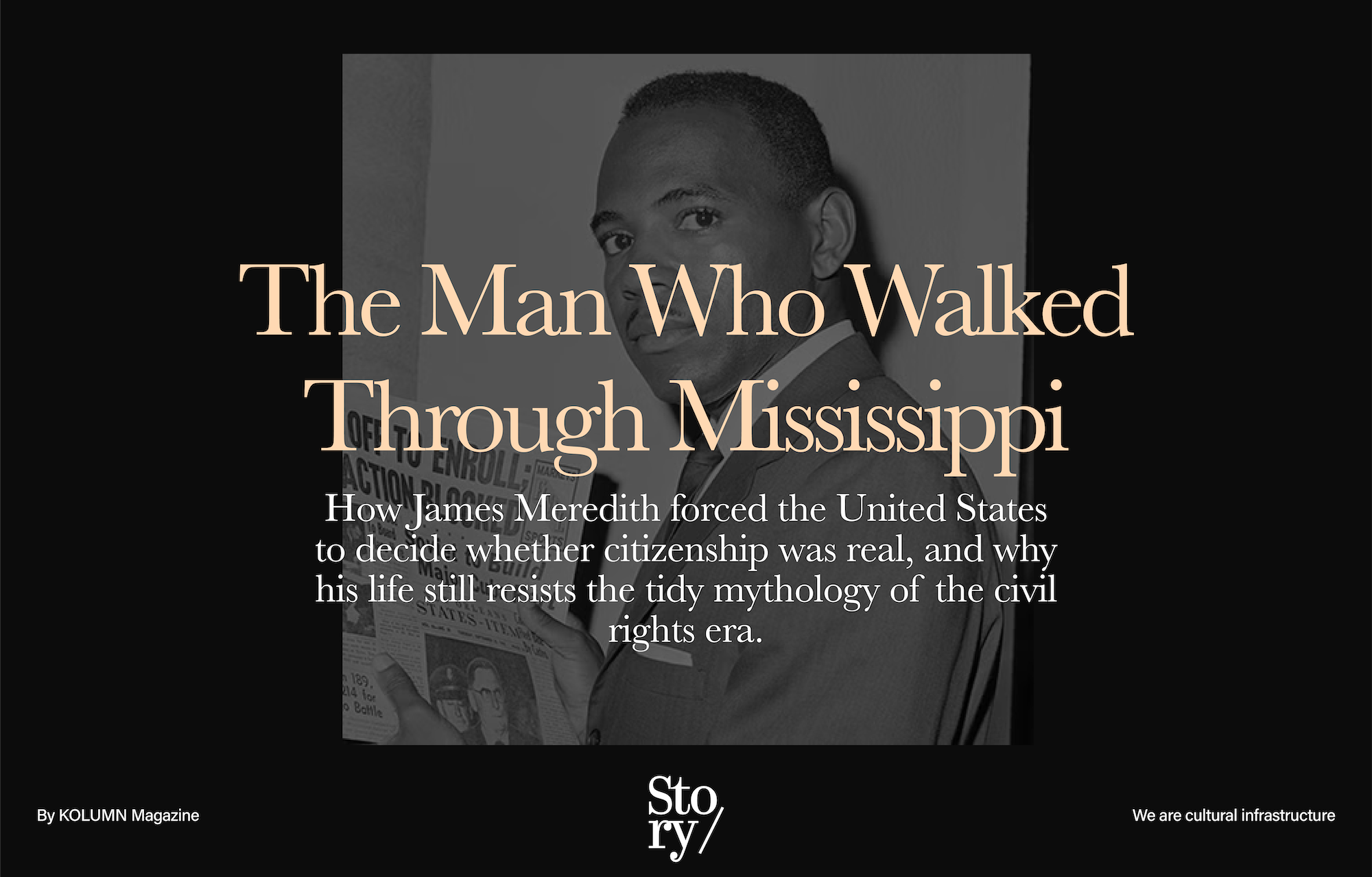 James Howard Meredith, James Meredith, KOLUMN, African American News, Black News, African American Journalism, Black Journalism, African American History, Black History, African American Art, Black Art, African American Music, Black Music, African American Wealth, Black Wealth, African American Education, Black Education, Historic Black University or College, HBCU