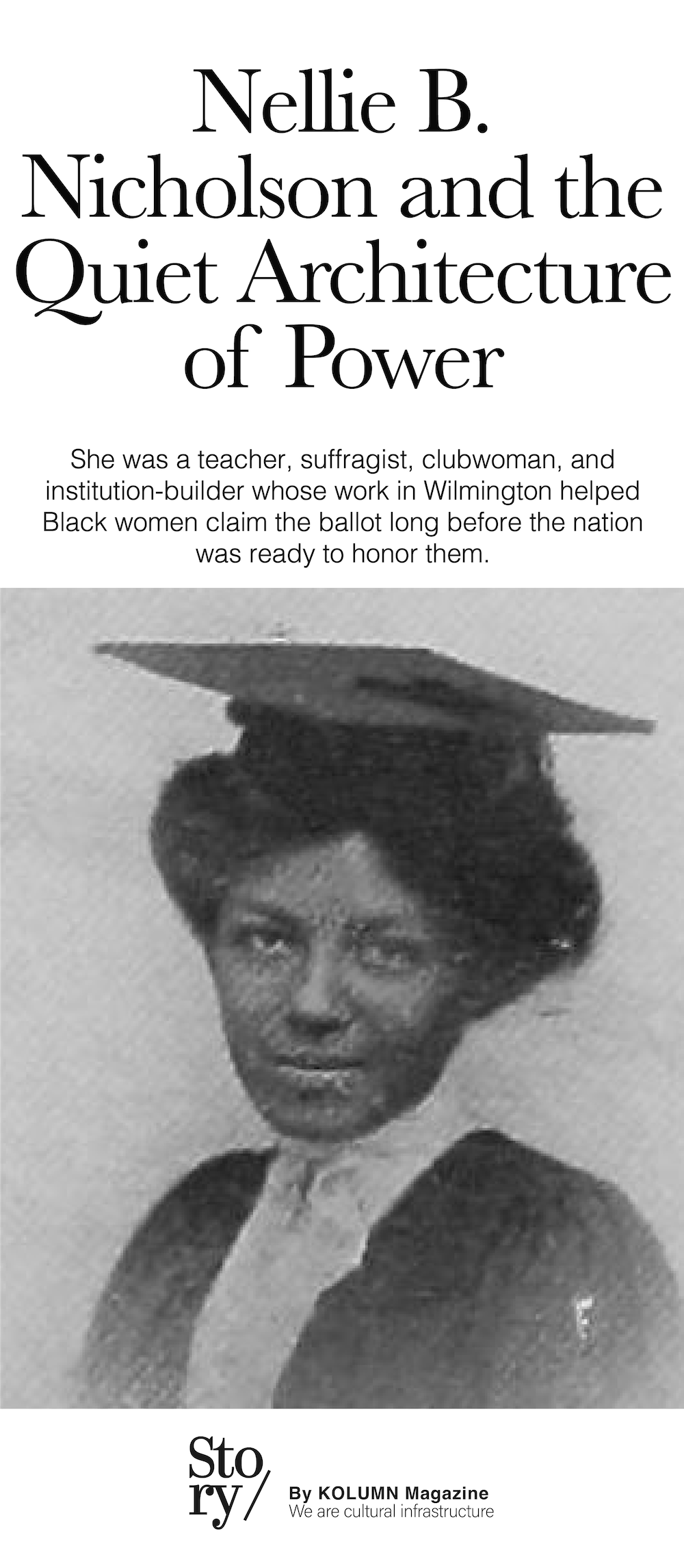 Nellie B. Nicholson, KOLUMN, African American News, Black News, African American Journalism, Black Journalism, African American History, Black History, African American Art, Black Art, African American Music, Black Music, African American Wealth, Black Wealth, African American Education, Black Education, Historic Black University or College, HBCU