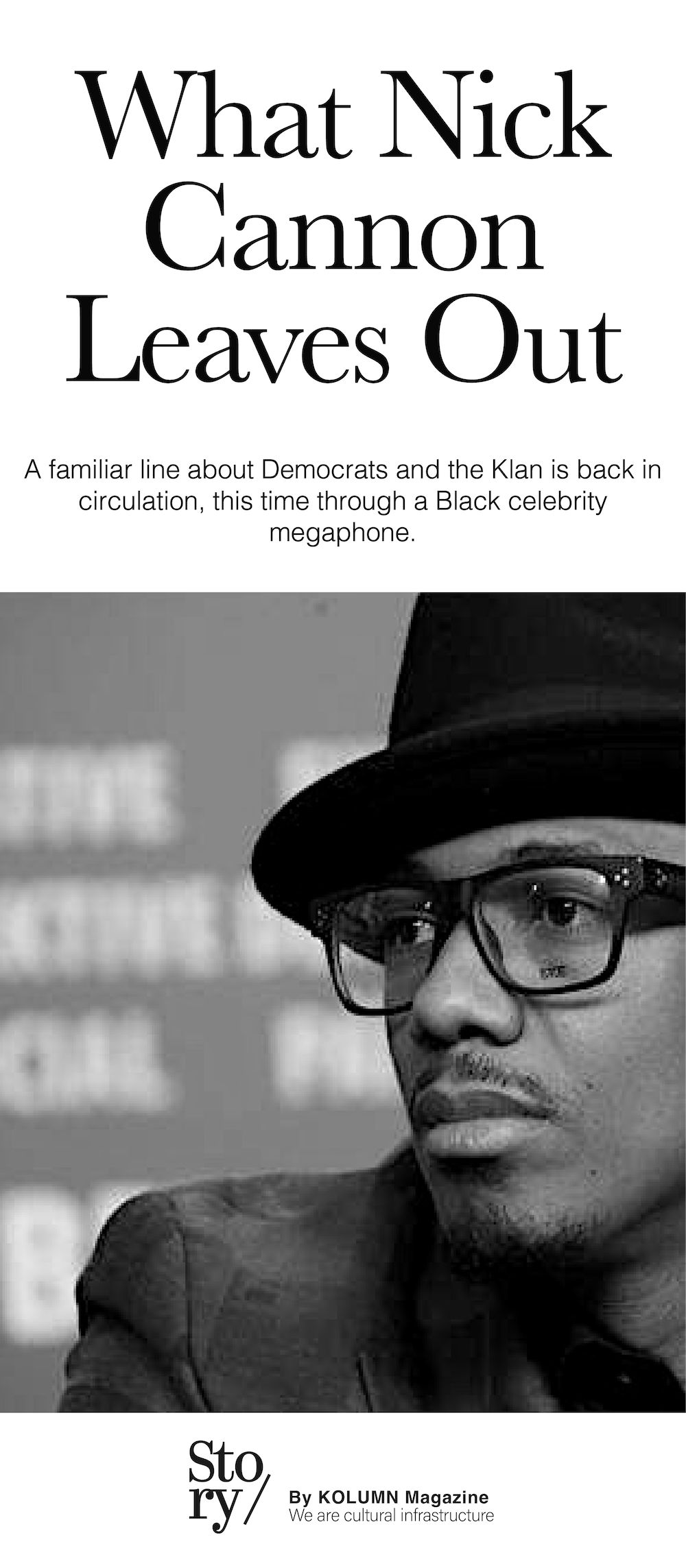 Nick Cannon, KOLUMN, African American News, Black News, African American Journalism, Black Journalism, African American History, Black History, African American Art, Black Art, African American Music, Black Music, African American Wealth, Black Wealth, African American Education, Black Education, Historic Black University or College, HBCU