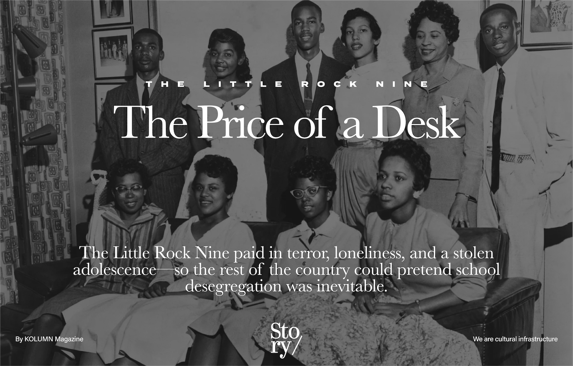 The Little Rock Nine, Ernest Green, Elizabeth Eckford, Jefferson Thomas, Terrence Roberts, Carlotta Walls LaNier, Minnijean Brown Trickey, Gloria Ray Karlmark, Thelma Mothershed Wair, and Melba Pattillo Beals, KOLUMN, African American News, Black News, African American Journalism, Black Journalism, African American History, Black History, African American Art, Black Art, African American Music, Black Music, African American Wealth, Black Wealth, African American Education, Black Education, Historic Black University or College, HBCU
