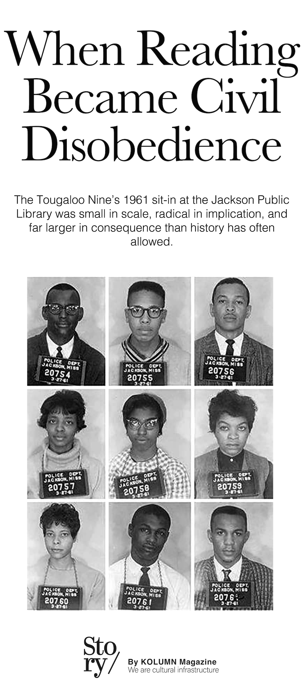 Meredith Coleman Anding Jr., James Cleo “Sammy” Bradford, Alfred Lee Cook, Geraldine Edwards, Janice Jackson, Joseph Jackson Jr., Albert Earl Lassiter, Evelyn Pierce, Ethel Sawyer, The Tougaloo Nine, Cook, KOLUMN, African American News, Black News, African American Journalism, Black Journalism, African American History, Black History, African American Art, Black Art, African American Music, Black Music, African American Wealth, Black Wealth, African American Education, Black Education, Historic Black University or College, HBCU