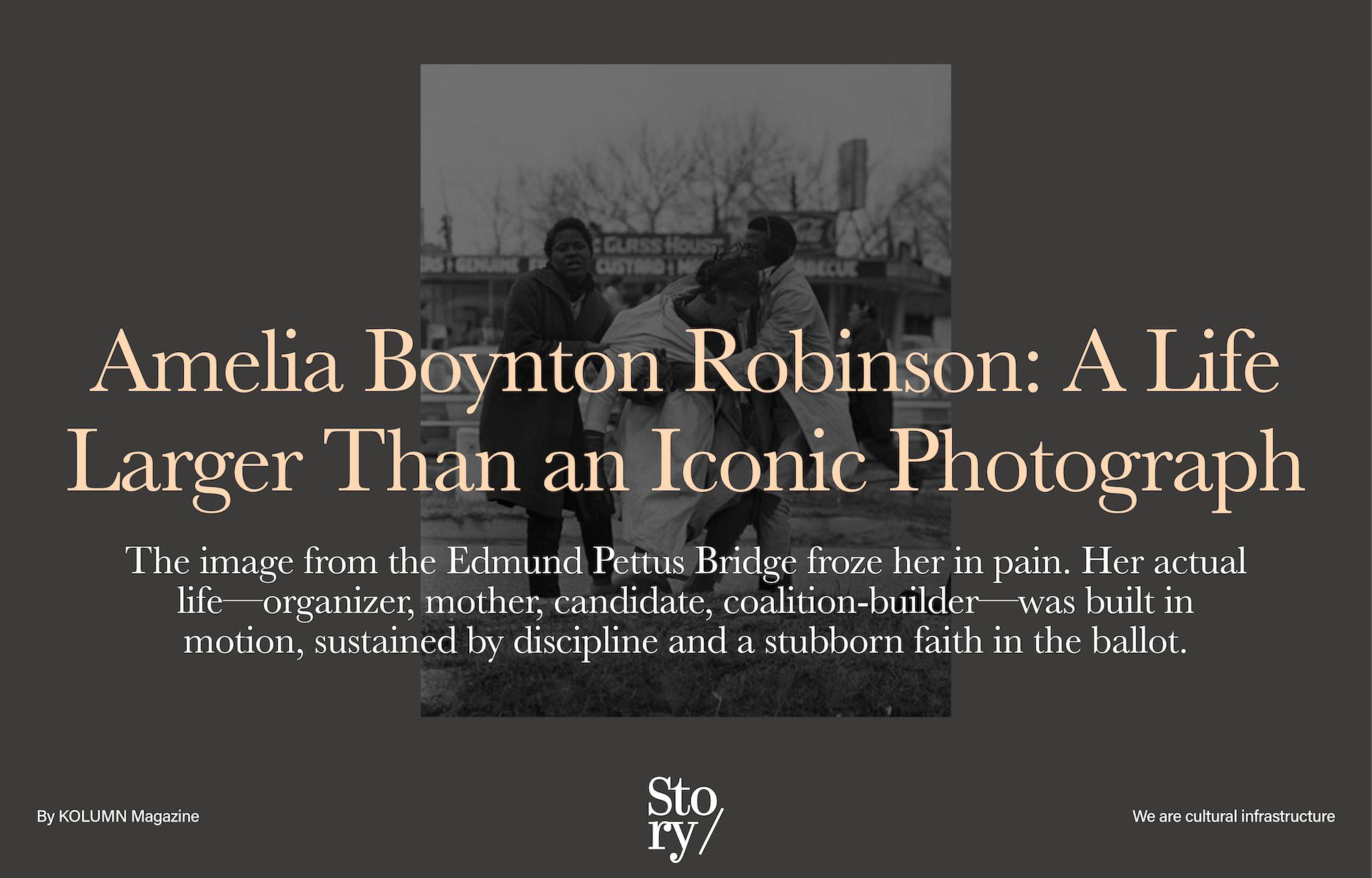 Bloody Sunday, Amelia Boynton Robinson, KOLUMN, African American News, Black News, African American Journalism, Black Journalism, African American History, Black History, African American Art, Black Art, African American Music, Black Music, African American Wealth, Black Wealth, African American Education, Black Education, Historic Black University or College, HBCUv