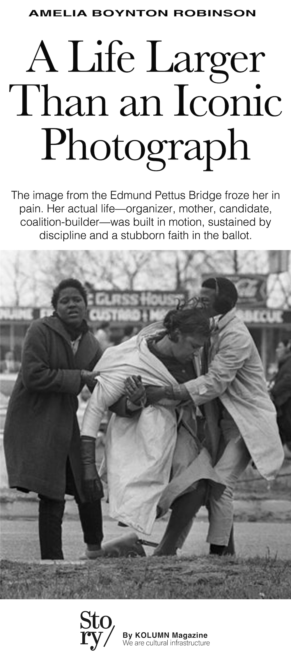Bloody Sunday, Amelia Boynton Robinson, KOLUMN, African American News, Black News, African American Journalism, Black Journalism, African American History, Black History, African American Art, Black Art, African American Music, Black Music, African American Wealth, Black Wealth, African American Education, Black Education, Historic Black University or College, HBCUv