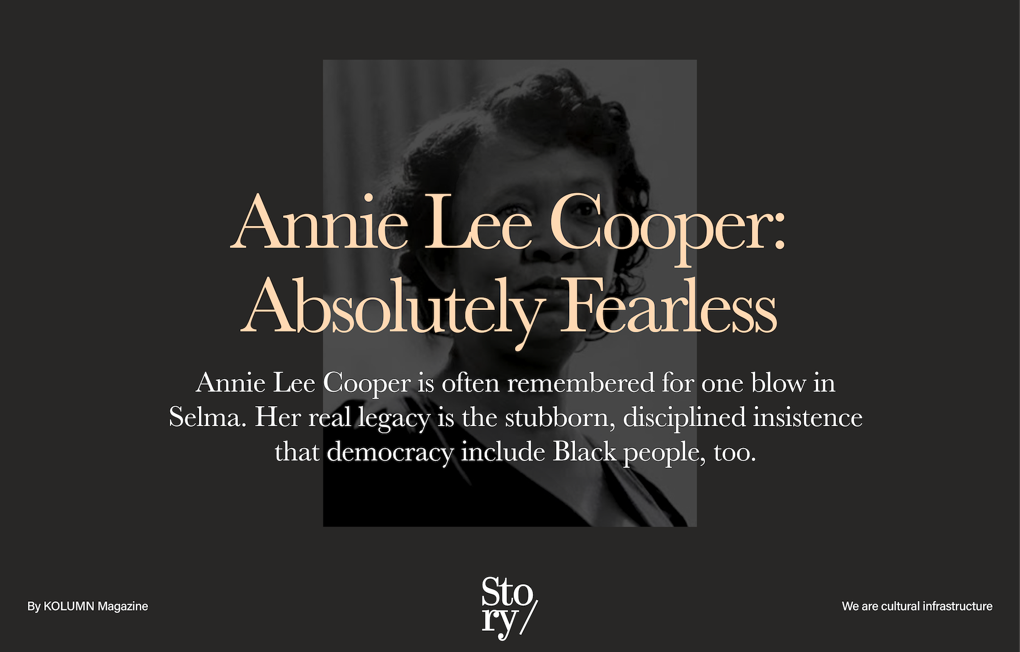 Annie Lee Cooper, KOLUMN, African American News, Black News, African American Journalism, Black Journalism, African American History, Black History, African American Art, Black Art, African American Music, Black Music, African American Wealth, Black Wealth, African American Education, Black Education, Historic Black University or College, HBCU