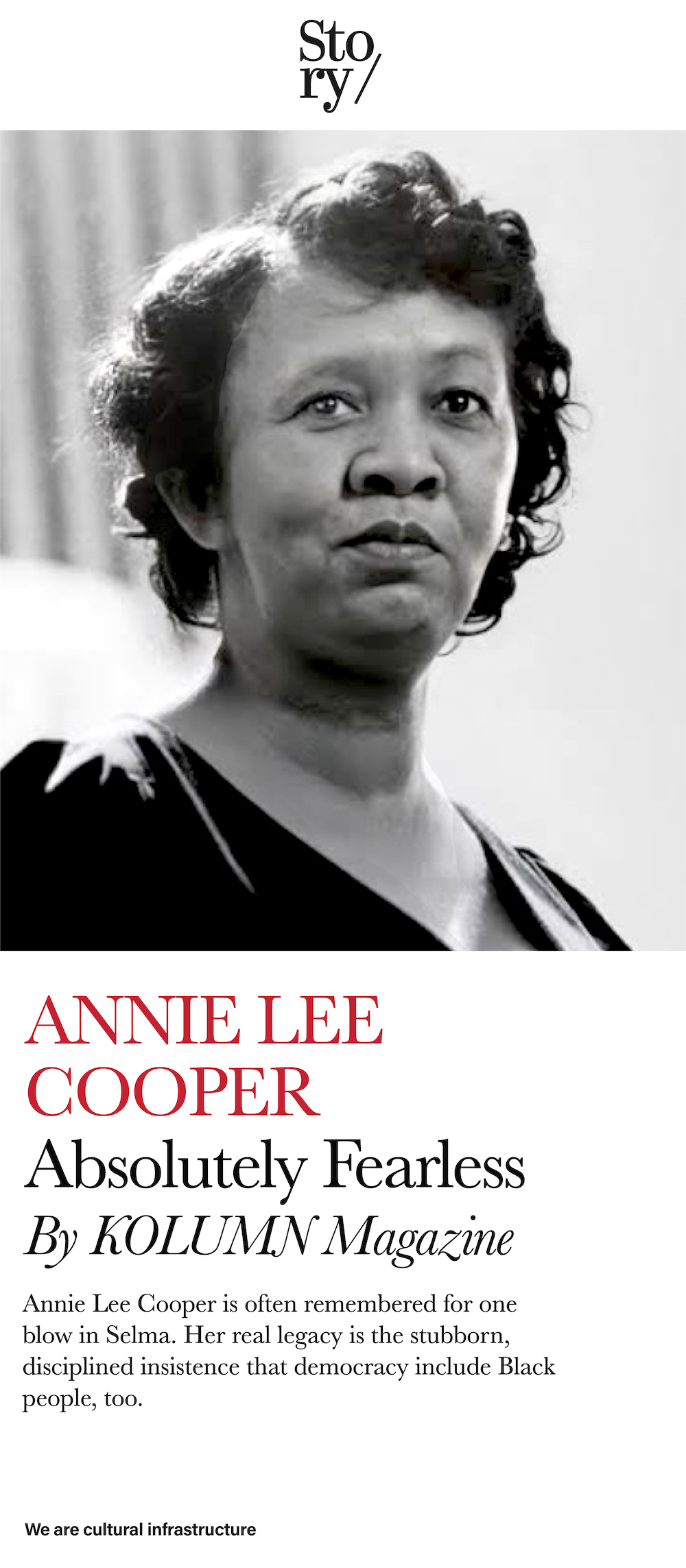 Annie Lee Cooper, KOLUMN, African American News, Black News, African American Journalism, Black Journalism, African American History, Black History, African American Art, Black Art, African American Music, Black Music, African American Wealth, Black Wealth, African American Education, Black Education, Historic Black University or College, HBCU