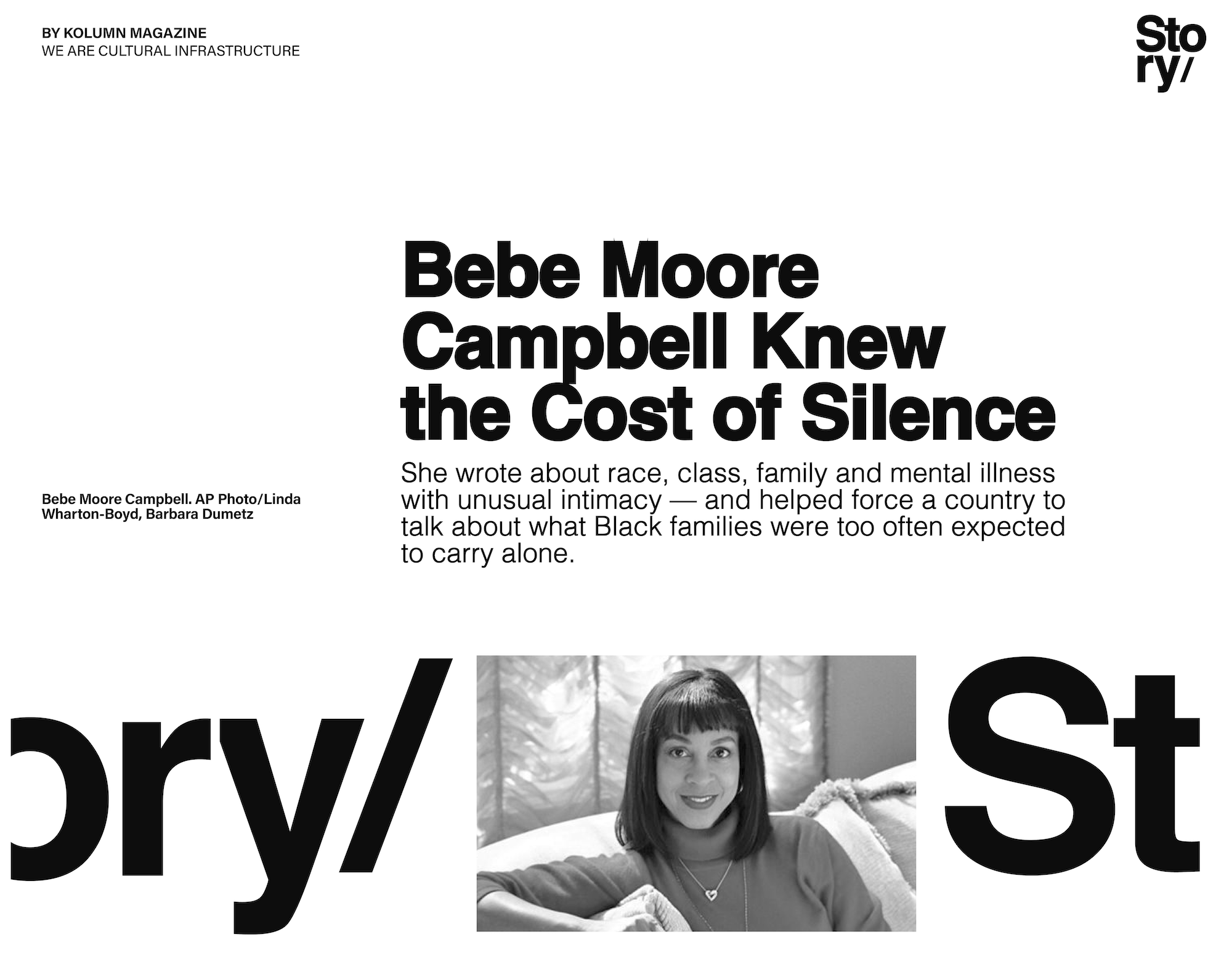 Bebe Moore Campbell, KOLUMN, African American News, Black News, African American Journalism, Black Journalism, African American History, Black History, African American Art, Black Art, African American Music, Black Music, African American Wealth, Black Wealth, African American Education, Black Education, Historic Black University or College, HBCU