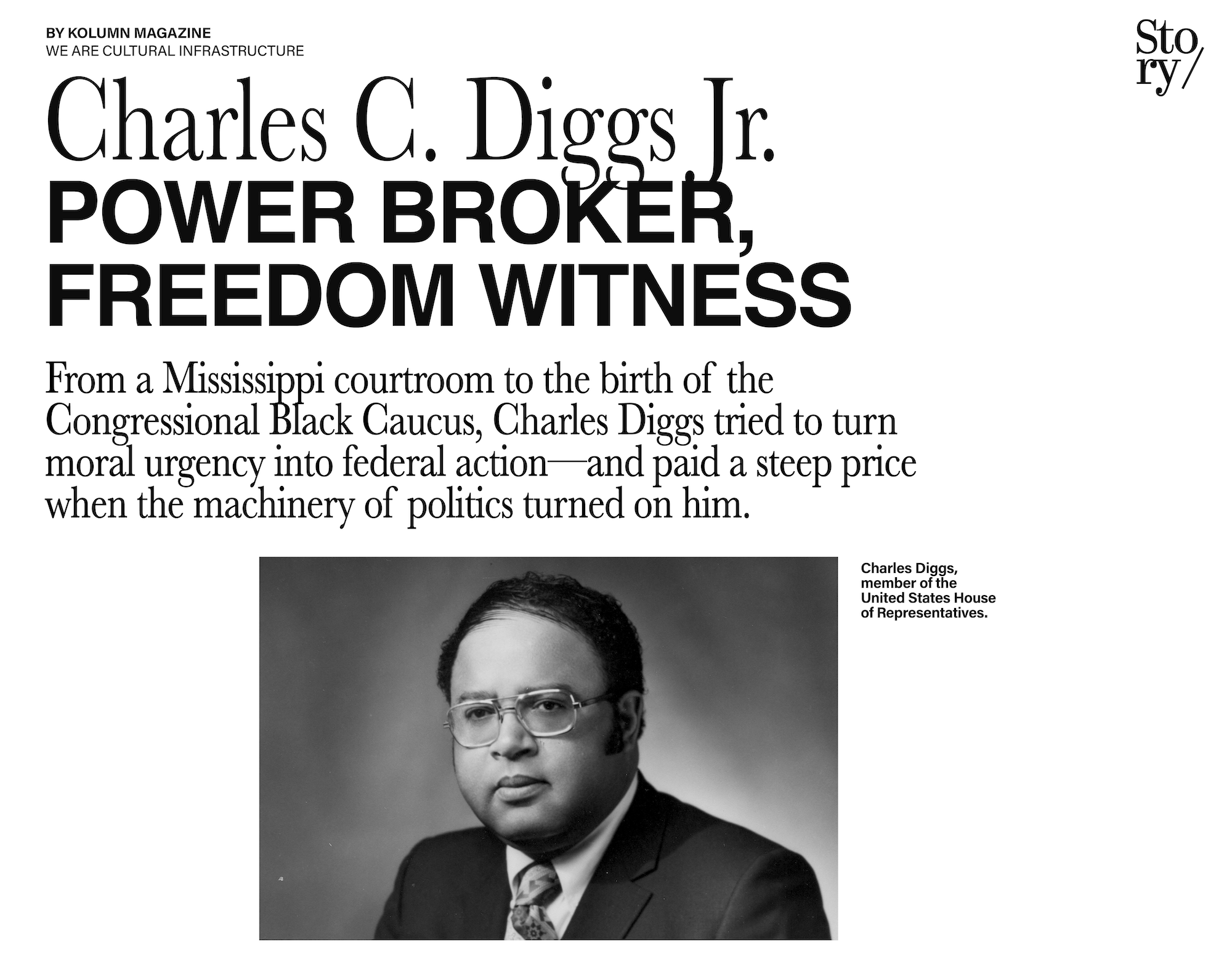 Charles Diggs, KOLUMN, African American News, Black News, African American Journalism, Black Journalism, African American History, Black History, African American Art, Black Art, African American Music, Black Music, African American Wealth, Black Wealth, African American Education, Black Education, Historic Black University or College, HBCU