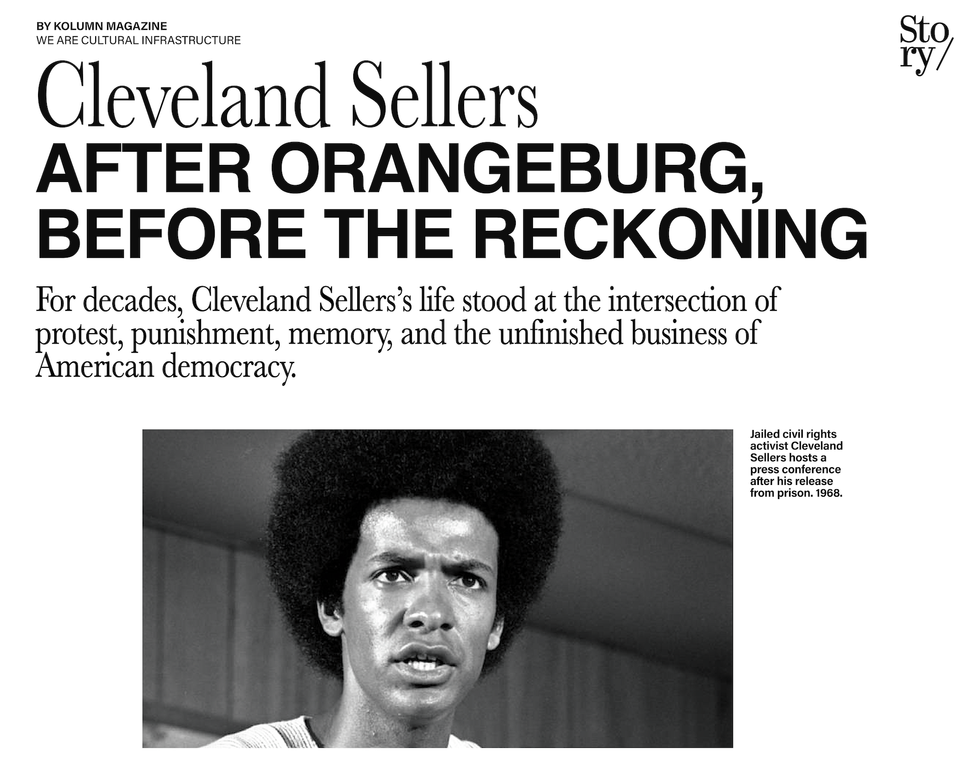 Cleveland Sellers, KOLUMN, African American News, Black News, African American Journalism, Black Journalism, African American History, Black History, African American Art, Black Art, African American Music, Black Music, African American Wealth, Black Wealth, African American Education, Black Education, Historic Black University or College, HBCU