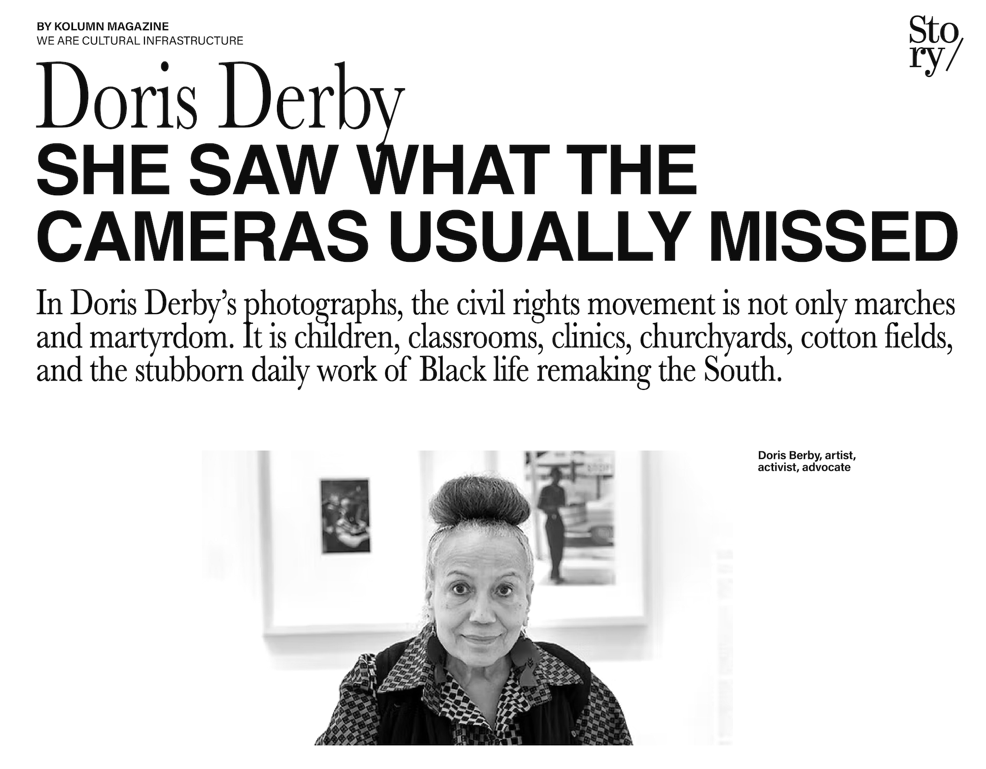 Doris Derby, KOLUMN, African American News, Black News, African American Journalism, Black Journalism, African American History, Black History, African American Art, Black Art, African American Music, Black Music, African American Wealth, Black Wealth, African American Education, Black Education, Historic Black University or College, HBCU