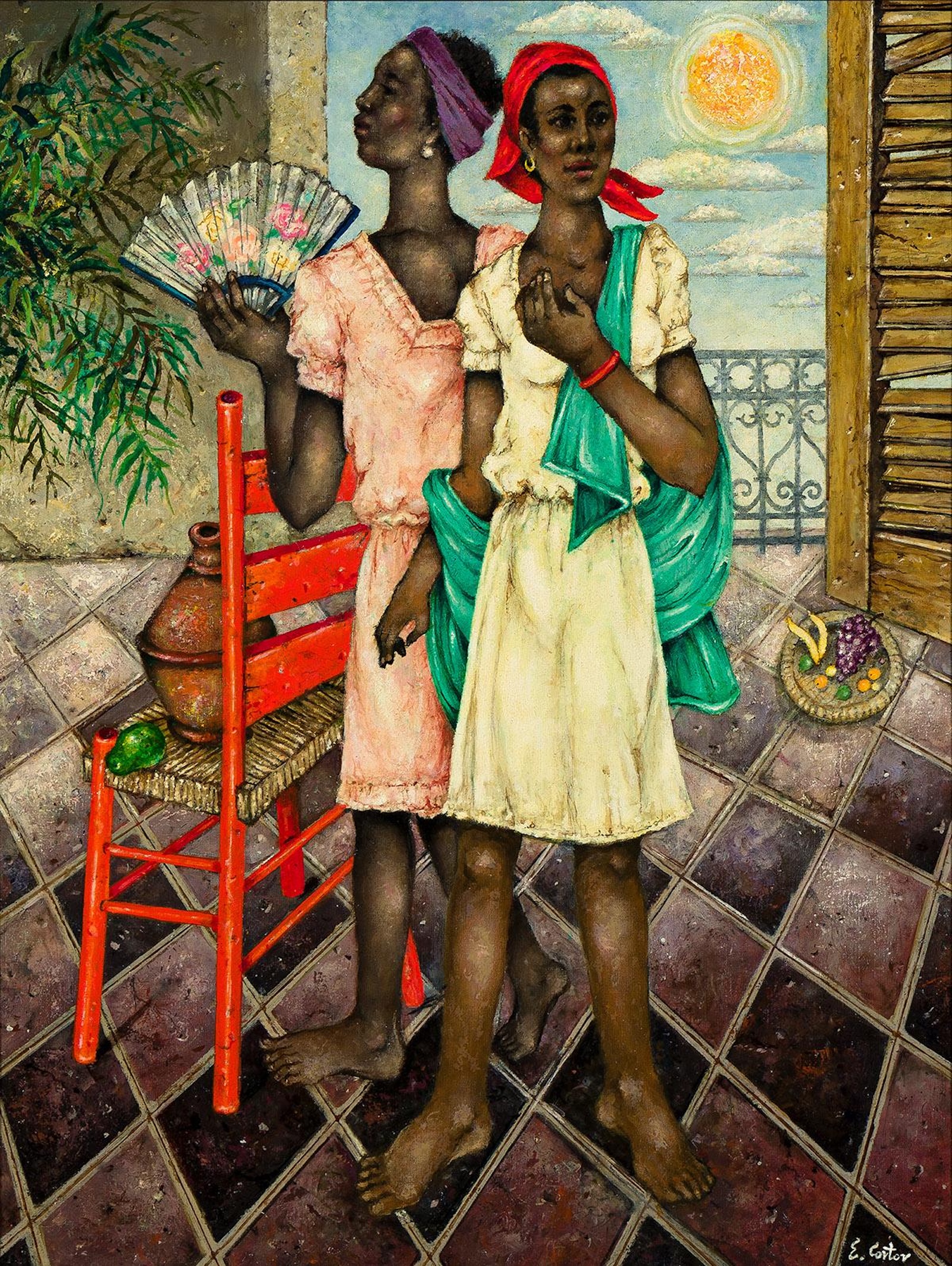 Eldzier Cortor, KOLUMN, African American News, Black News, African American Journalism, Black Journalism, African American History, Black History, African American Art, Black Art, African American Music, Black Music, African American Wealth, Black Wealth, African American Education, Black Education, Historic Black University or College, HBCU