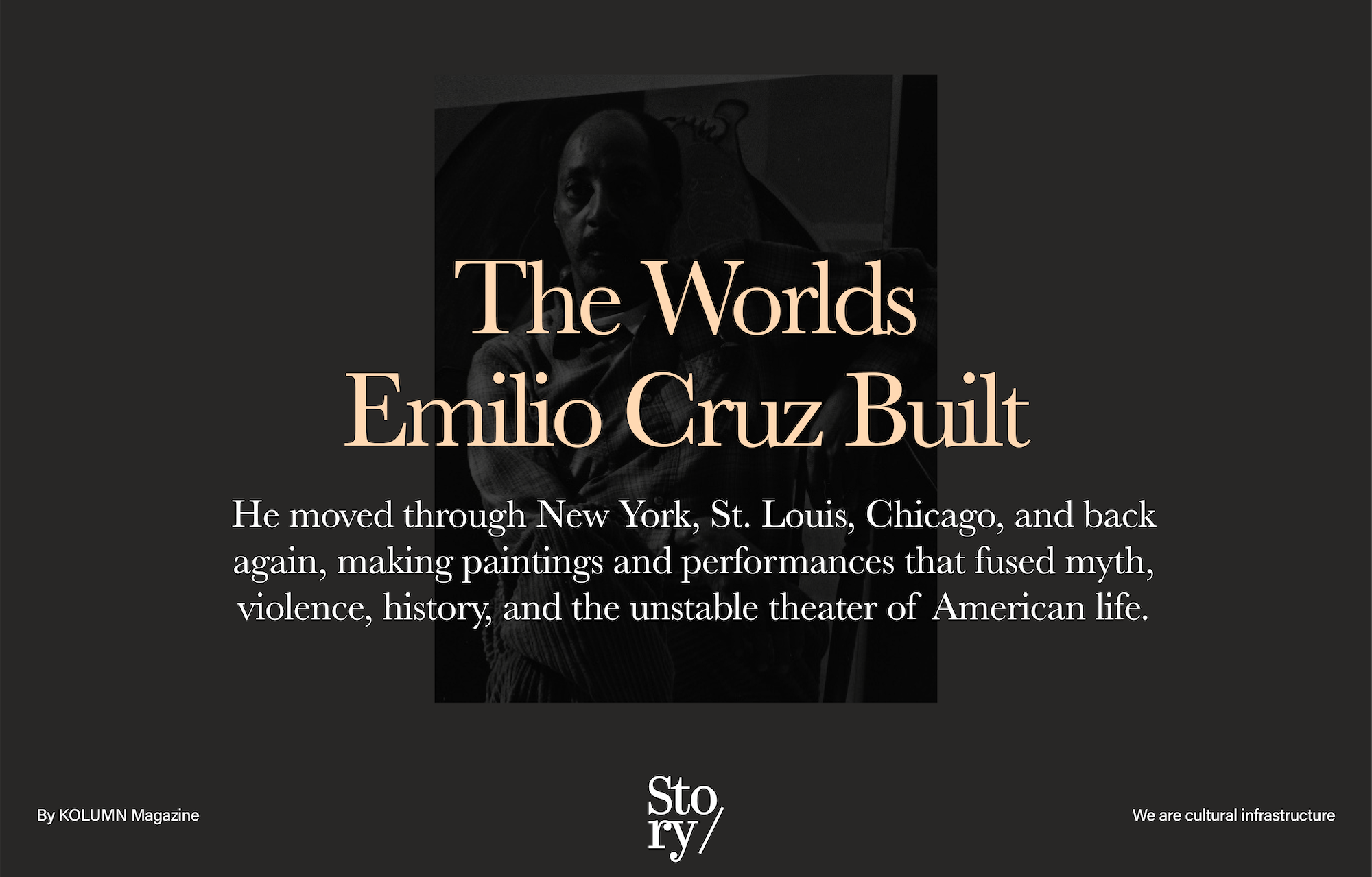 Emilio Cruz, KOLUMN, African American News, Black News, African American Journalism, Black Journalism, African American History, Black History, African American Art, Black Art, African American Music, Black Music, African American Wealth, Black Wealth, African American Education, Black Education, Historic Black University or College, HBCU