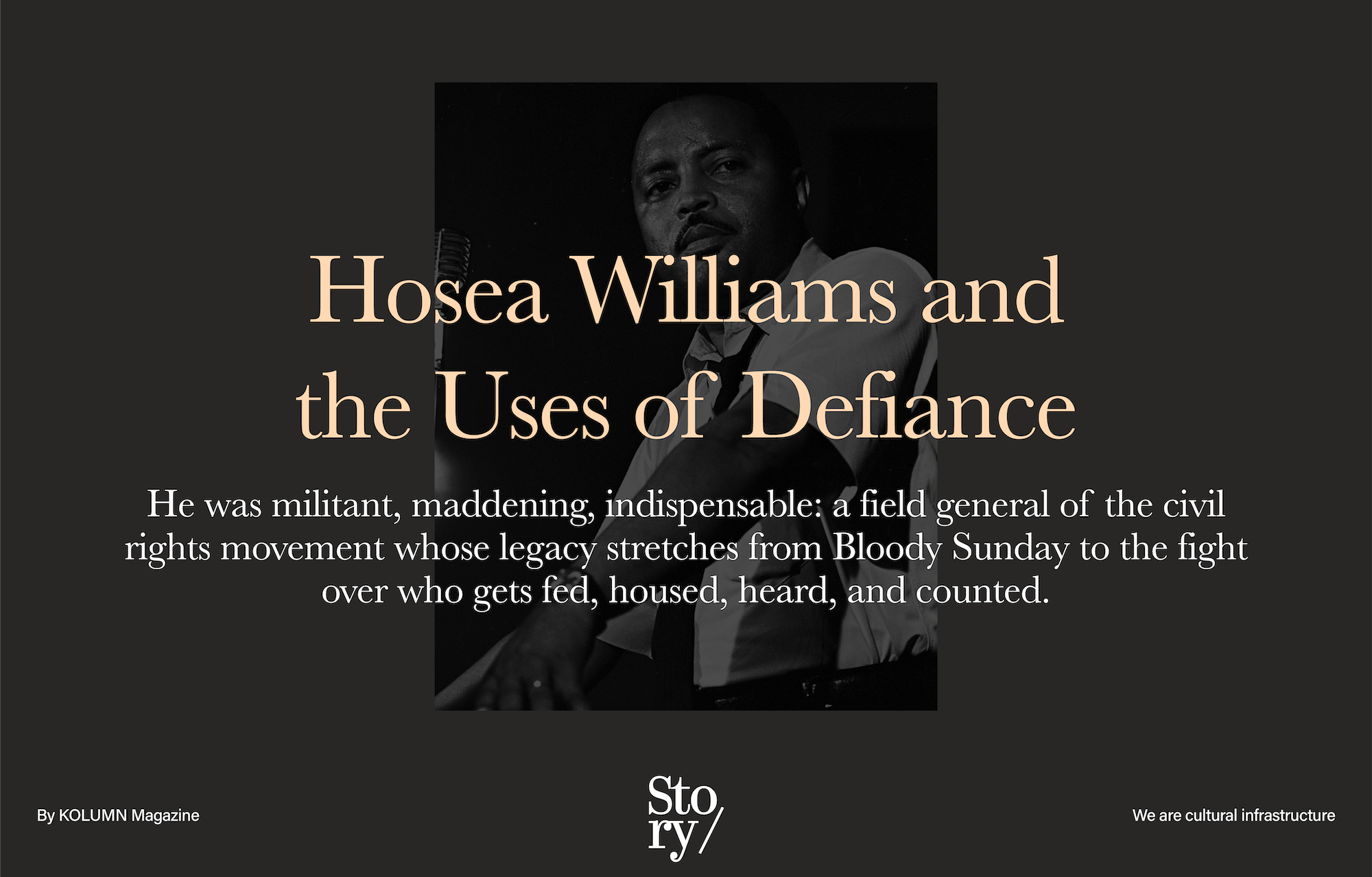Hosea Williams, KOLUMN, African American News, Black News, African American Journalism, Black Journalism, African American History, Black History, African American Art, Black Art, African American Music, Black Music, African American Wealth, Black Wealth, African American Education, Black Education, Historic Black University or College, HBCU