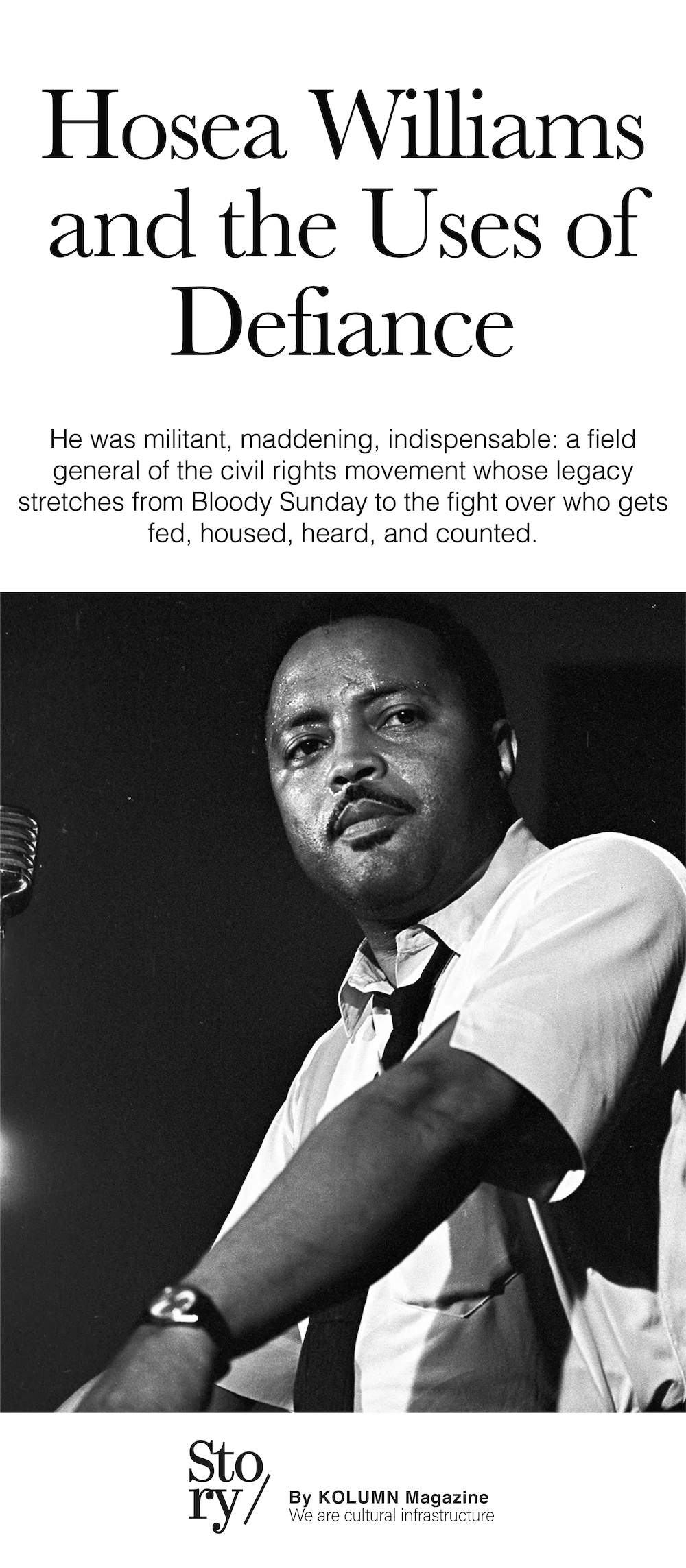 Hosea Williams, KOLUMN, African American News, Black News, African American Journalism, Black Journalism, African American History, Black History, African American Art, Black Art, African American Music, Black Music, African American Wealth, Black Wealth, African American Education, Black Education, Historic Black University or College, HBCU