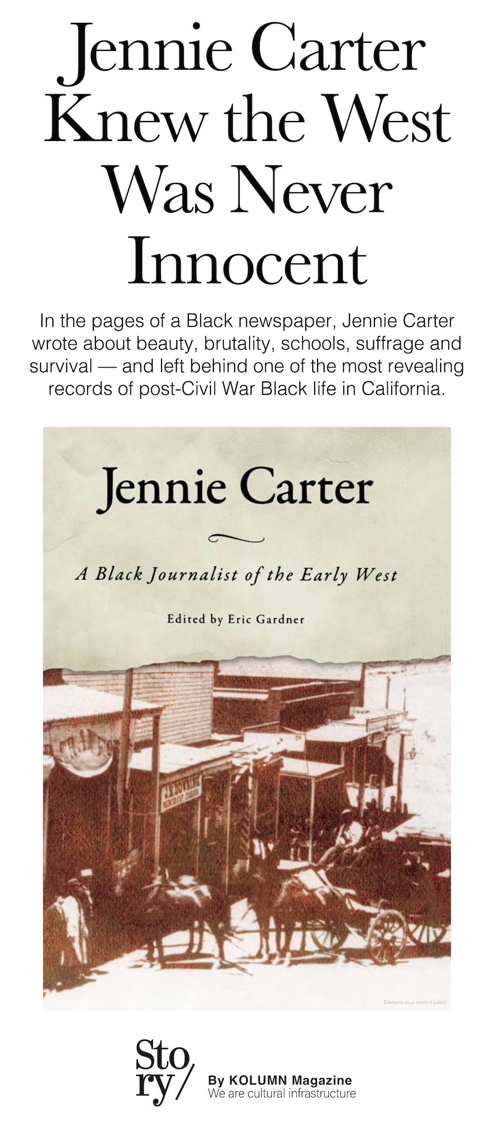 Jennie Carter, KOLUMN, African American News, Black News, African American Journalism, Black Journalism, African American History, Black History, African American Art, Black Art, African American Music, Black Music, African American Wealth, Black Wealth, African American Education, Black Education, Historic Black University or College, HBCUv