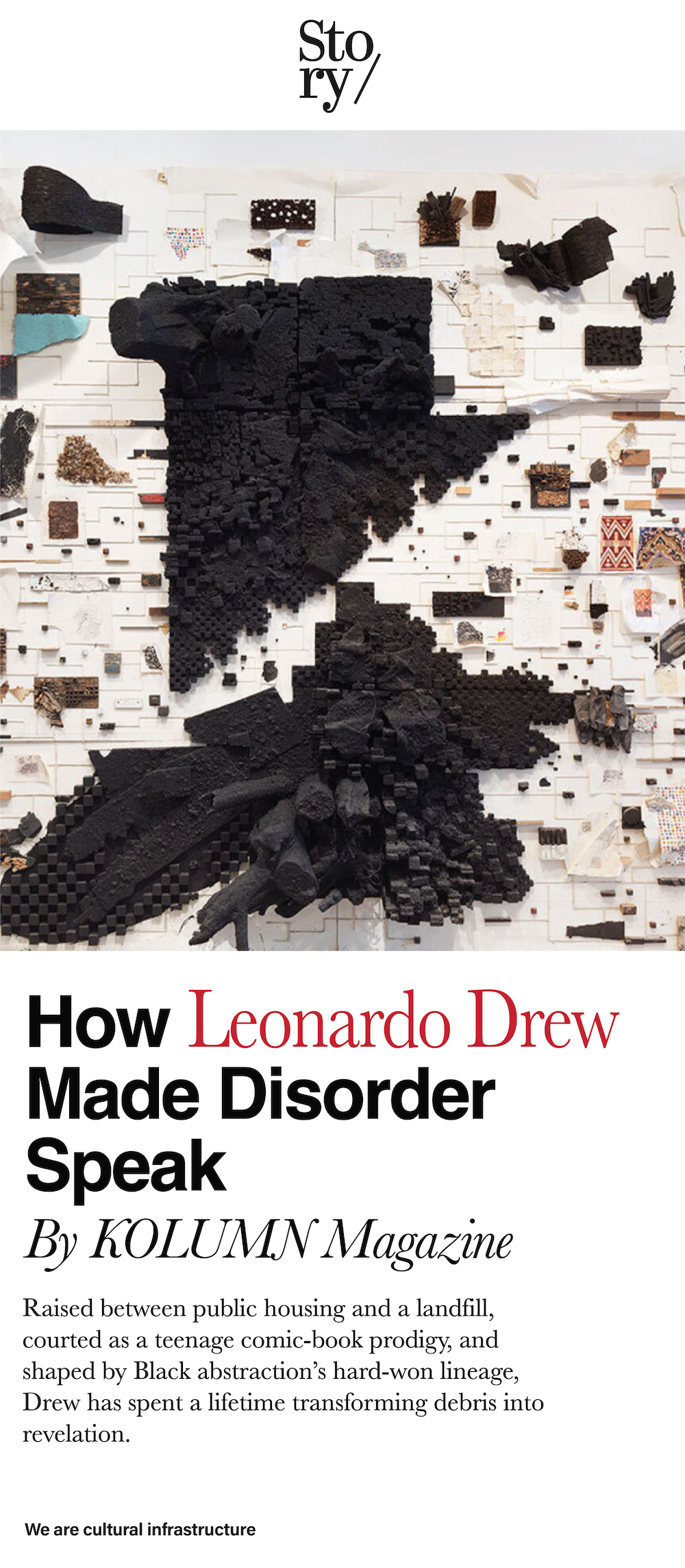 Leonardo Drew, KOLUMN, African American News, Black News, African American Journalism, Black Journalism, African American History, Black History, African American Art, Black Art, African American Music, Black Music, African American Wealth, Black Wealth, African American Education, Black Education, Historic Black University or College, HBCU