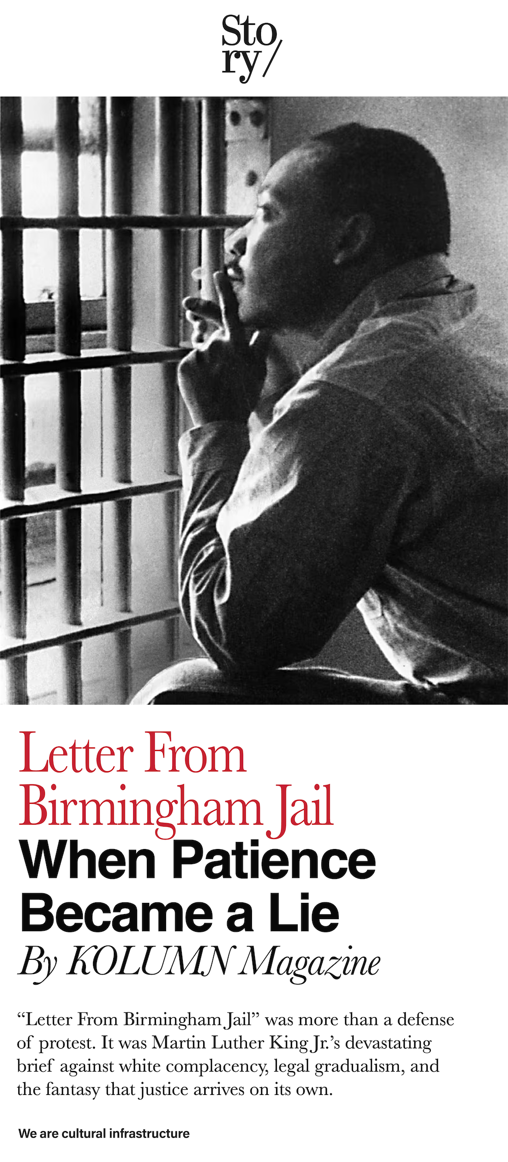 Martin Luther King, Letter From Birmingham Jail, KOLUMN, African American News, Black News, African American Journalism, Black Journalism, African American History, Black History, African American Art, Black Art, African American Music, Black Music, African American Wealth, Black Wealth, African American Education, Black Education, Historic Black University or College, HBCU