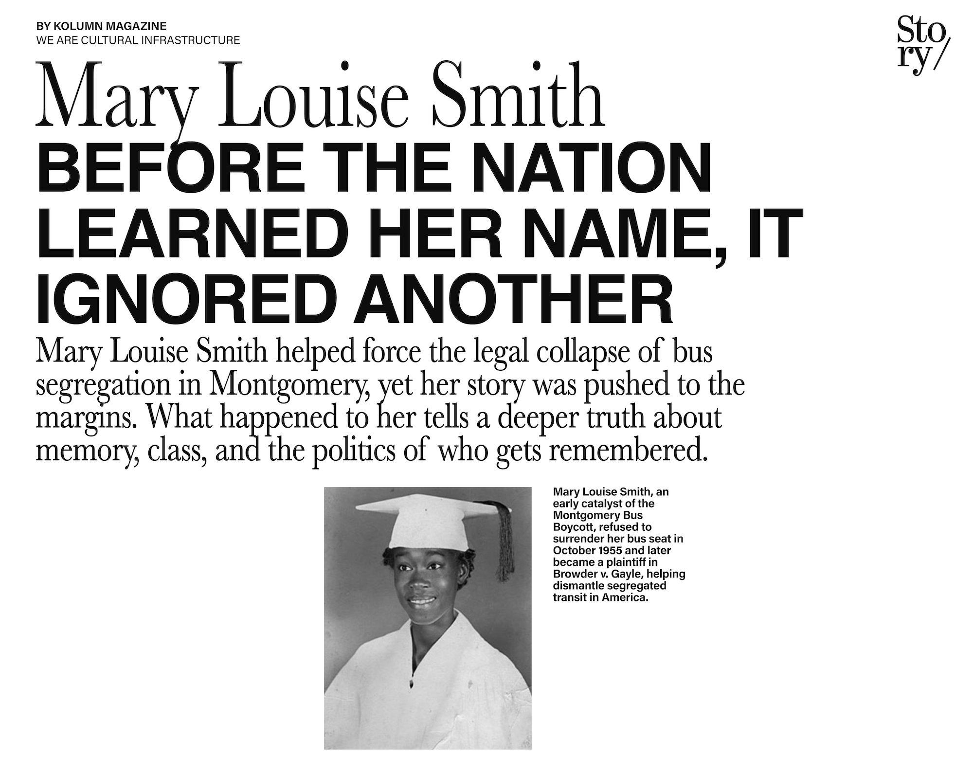 Mary Louise Smith, KOLUMN, African American News, Black News, African American Journalism, Black Journalism, African American History, Black History, African American Art, Black Art, African American Music, Black Music, African American Wealth, Black Wealth, African American Education, Black Education, Historic Black University or College, HBCU