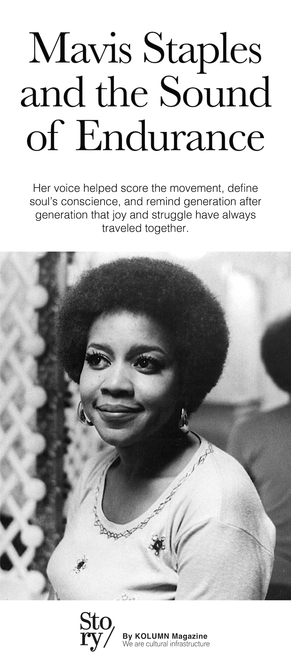 Mavis Staples, KOLUMN, African American News, Black News, African American Journalism, Black Journalism, African American History, Black History, African American Art, Black Art, African American Music, Black Music, African American Wealth, Black Wealth, African American Education, Black Education, Historic Black University or College, HBCU