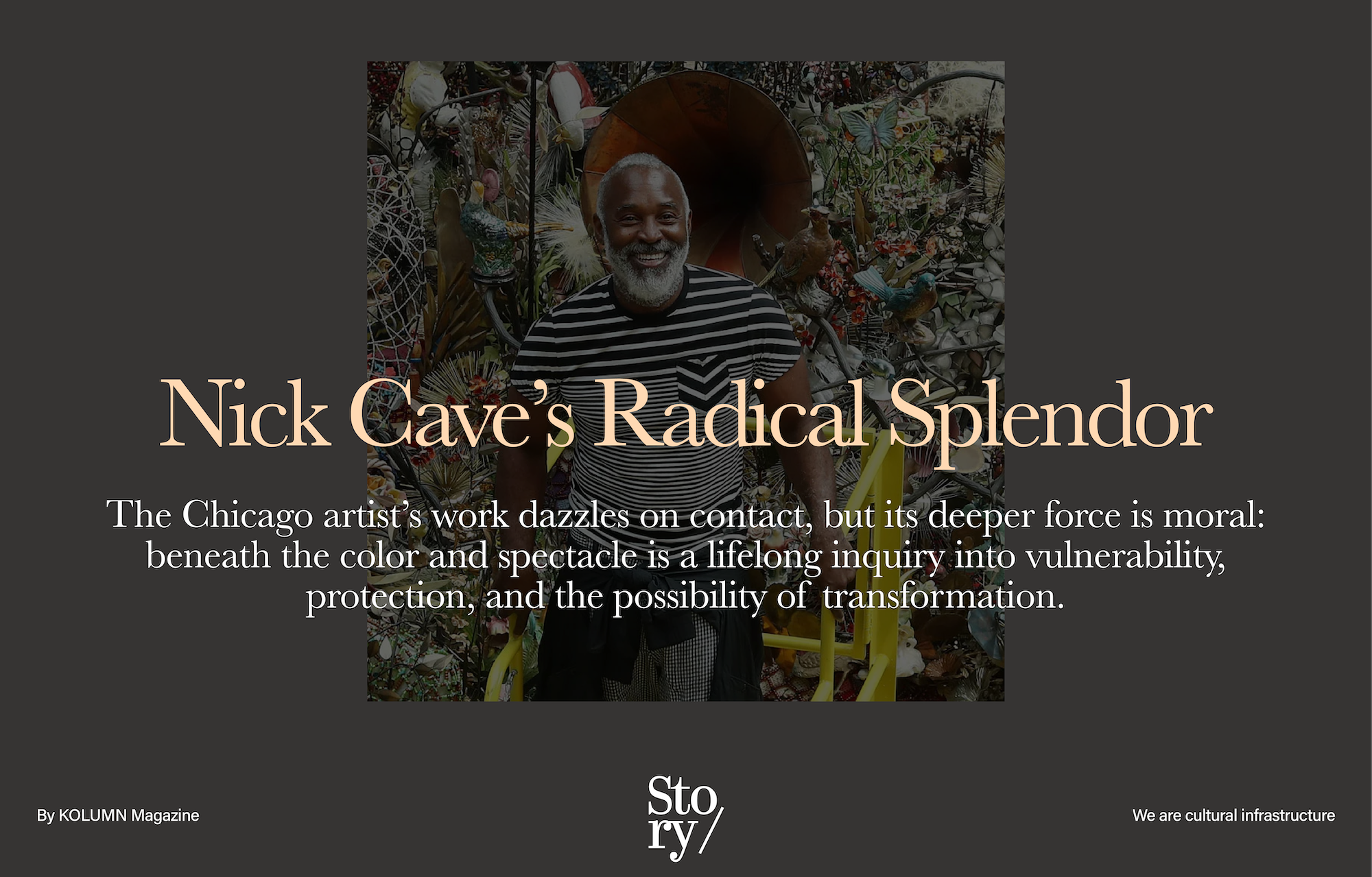 Nick Cave, KOLUMN, African American News, Black News, African American Journalism, Black Journalism, African American History, Black History, African American Art, Black Art, African American Music, Black Music, African American Wealth, Black Wealth, African American Education, Black Education, Historic Black University or College, HBCUv