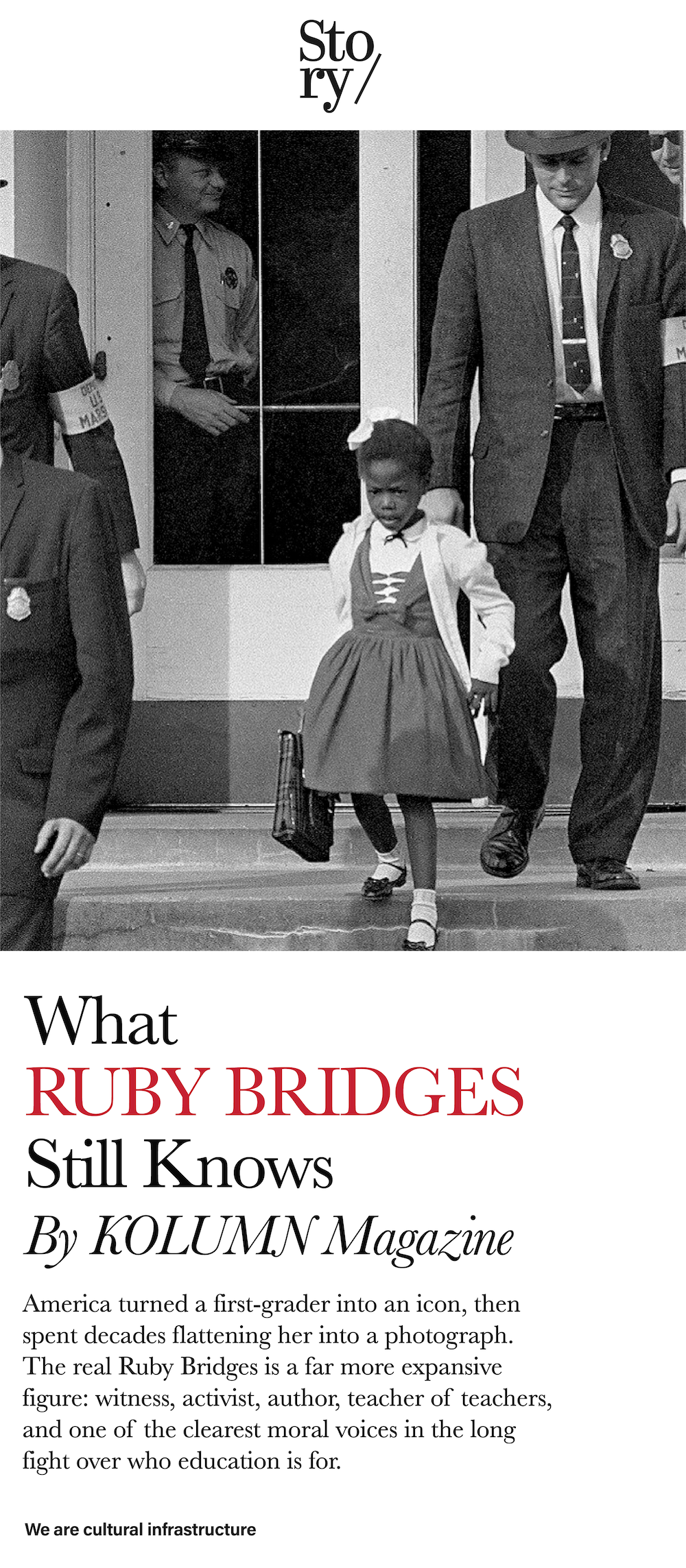 Ruby Bridges, KOLUMN, African American News, Black News, African American Journalism, Black Journalism, African American History, Black History, African American Art, Black Art, African American Music, Black Music, African American Wealth, Black Wealth, African American Education, Black Education, Historic Black University or College, HBCU
