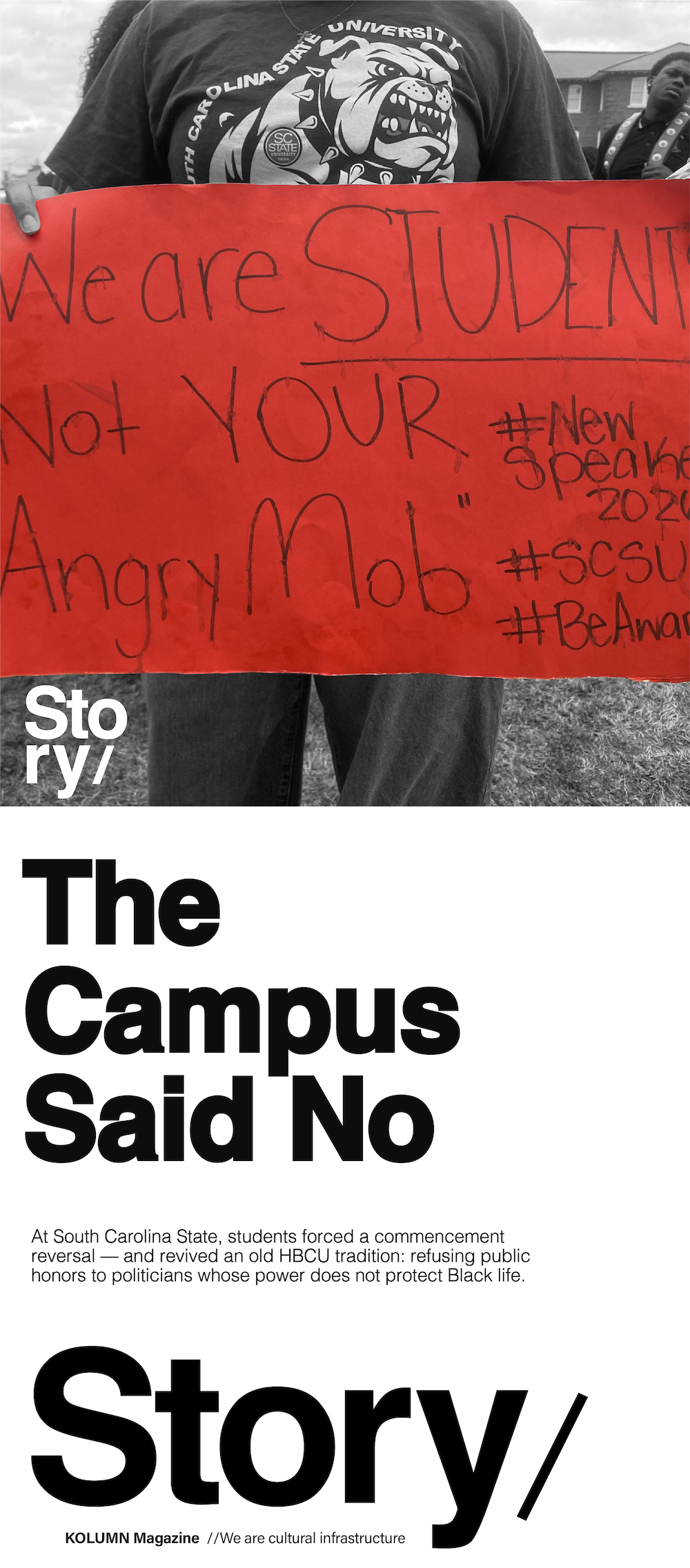 South Carolina State University, Pamela Evette, Student Protest, KOLUMN, African American News, Black News, African American Journalism, Black Journalism, African American History, Black History, African American Art, Black Art, African American Music, Black Music, African American Wealth, Black Wealth, African American Education, Black Education, Historic Black University or College, HBCU