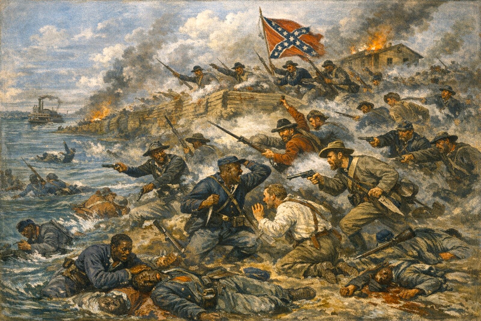 The Fort Pillow Massacre 1864, KOLUMN, African American News, Black News, African American Journalism, Black Journalism, African American History, Black History, African American Art, Black Art, African American Music, Black Music, African American Wealth, Black Wealth, African American Education, Black Education, Historic Black University or College, HBCU