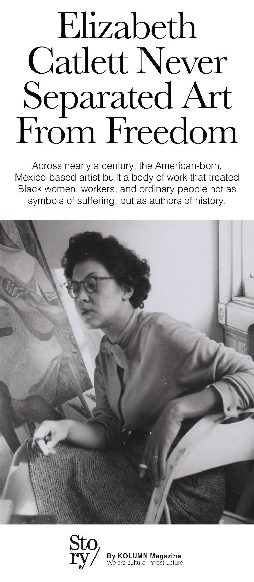 Elizabeth Catlett, KOLUMN, African American News, Black News, African American Journalism, Black Journalism, African American History, Black History, African American Art, Black Art, African American Music, Black Music, African American Wealth, Black Wealth, African American Education, Black Education, Historic Black University or College, HBCUv