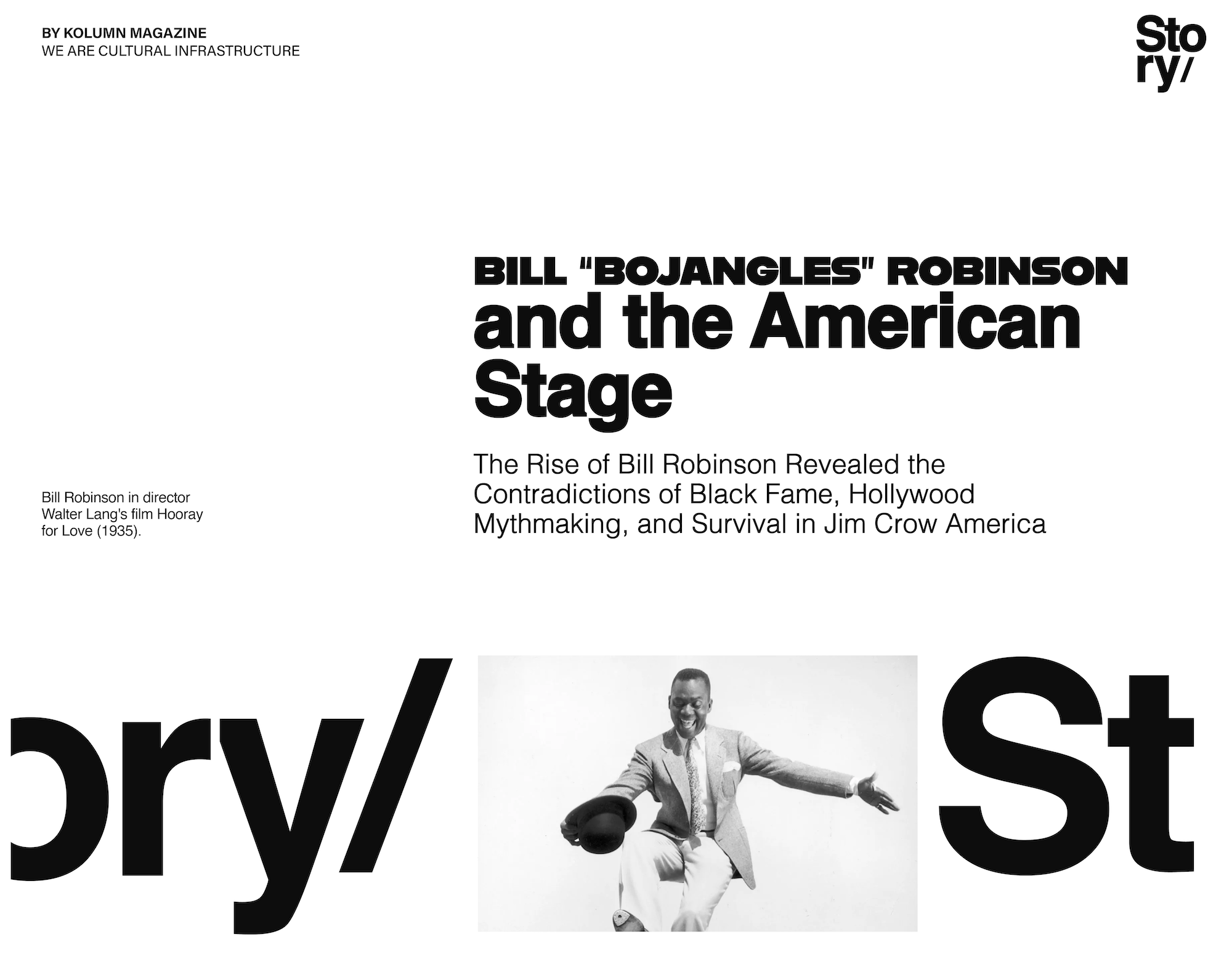 Bill "Bojangles" Robinson, Bojangles, KOLUMN, African American News, Black News, African American Journalism, Black Journalism, African American History, Black History, African American Art, Black Art, African American Music, Black Music, African American Wealth, Black Wealth, African American Education, Black Education, Historic Black University or College, HBCU