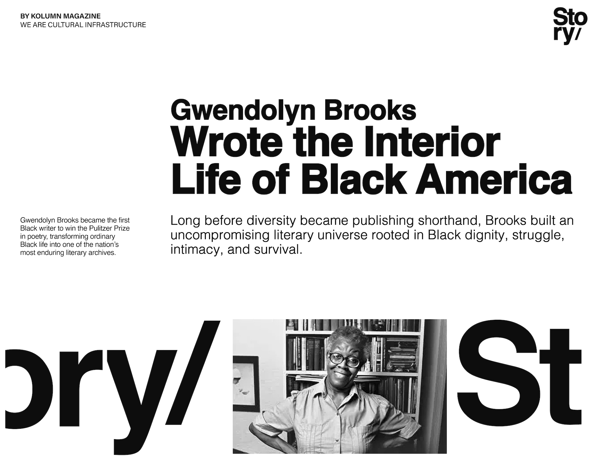 Gwendolyn Brooks, KOLUMN, African American News, Black News, African American Journalism, Black Journalism, African American History, Black History, African American Art, Black Art, African American Music, Black Music, African American Wealth, Black Wealth, African American Education, Black Education, Historic Black University or College, HBCU