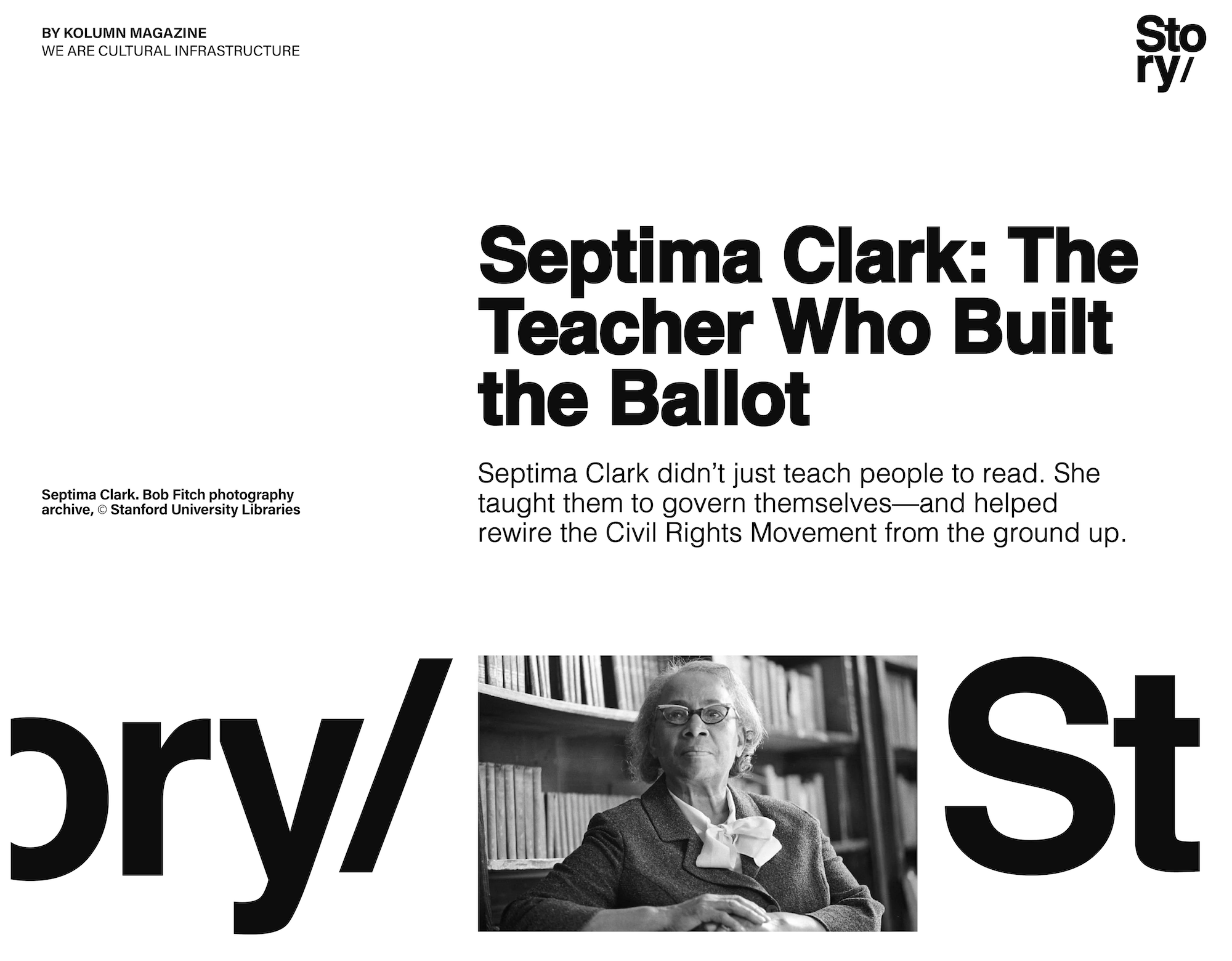 Septima Clark, KOLUMN, African American News, Black News, African American Journalism, Black Journalism, African American History, Black History, African American Art, Black Art, African American Music, Black Music, African American Wealth, Black Wealth, African American Education, Black Education, Historic Black University or College, HBCU