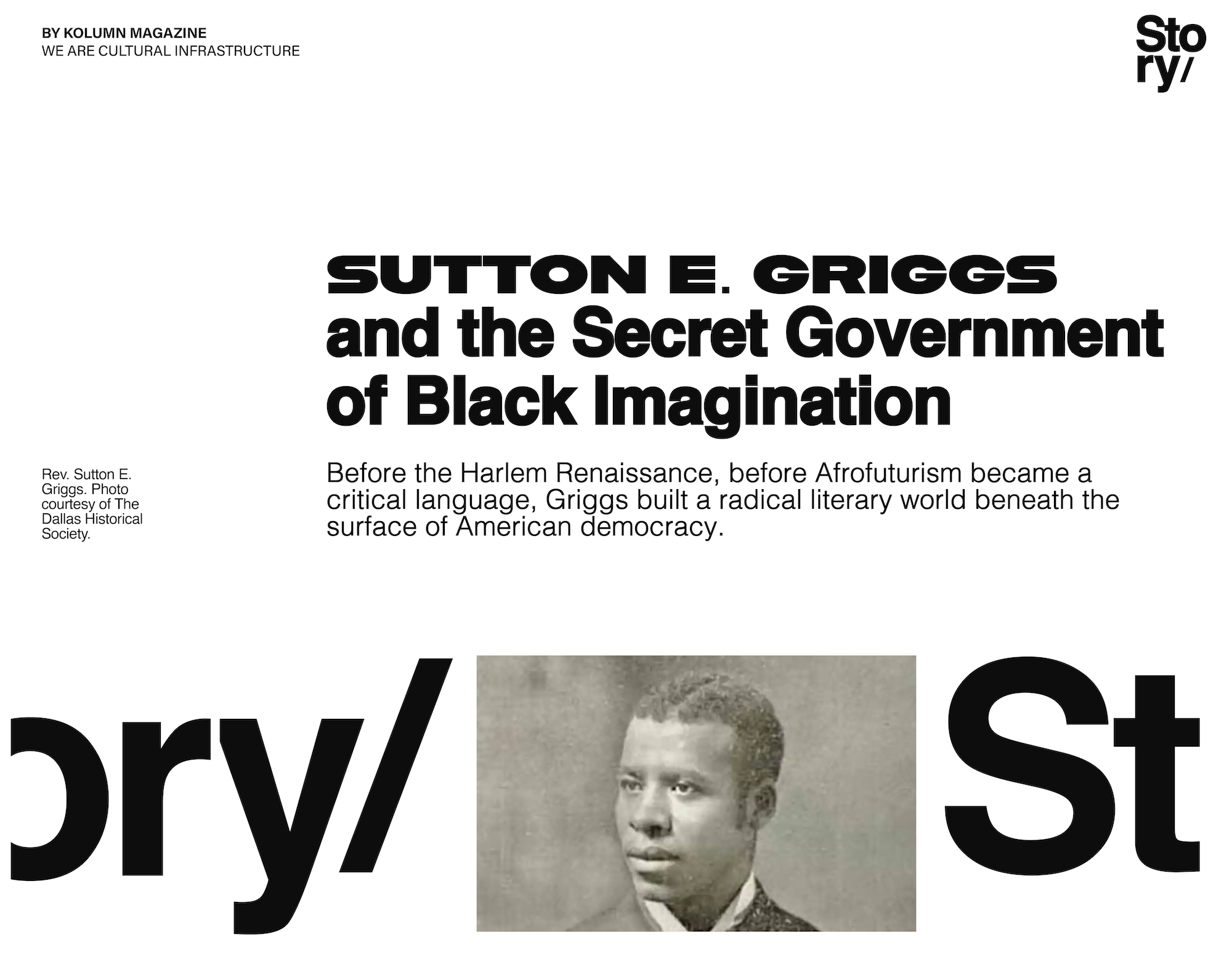 Sutton E Griggs, KOLUMN, African American News, Black News, African American Journalism, Black Journalism, African American History, Black History, African American Art, Black Art, African American Music, Black Music, African American Wealth, Black Wealth, African American Education, Black Education, Historic Black University or College, HBCU