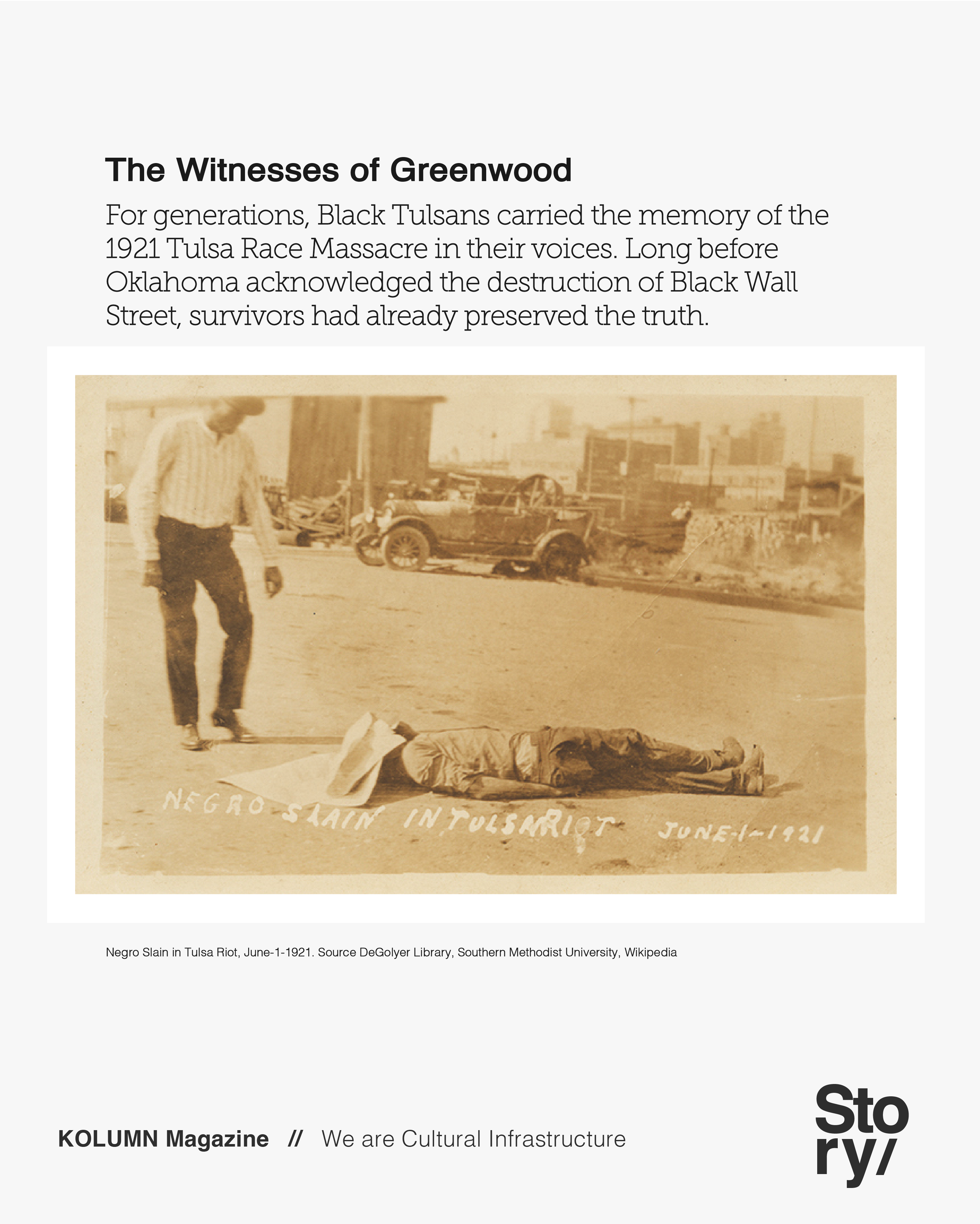 1921 Tulsa Race Massacre, Dick Rowland, Greenwood, The Historic Greenwood District, KOLUMN, African American News, Black News, African American Journalism, Black Journalism, African American History, Black History, African American Art, Black Art, African American Music, Black Music, African American Wealth, Black Wealth, African American Education, Black Education, Historic Black University or College, HBCU
