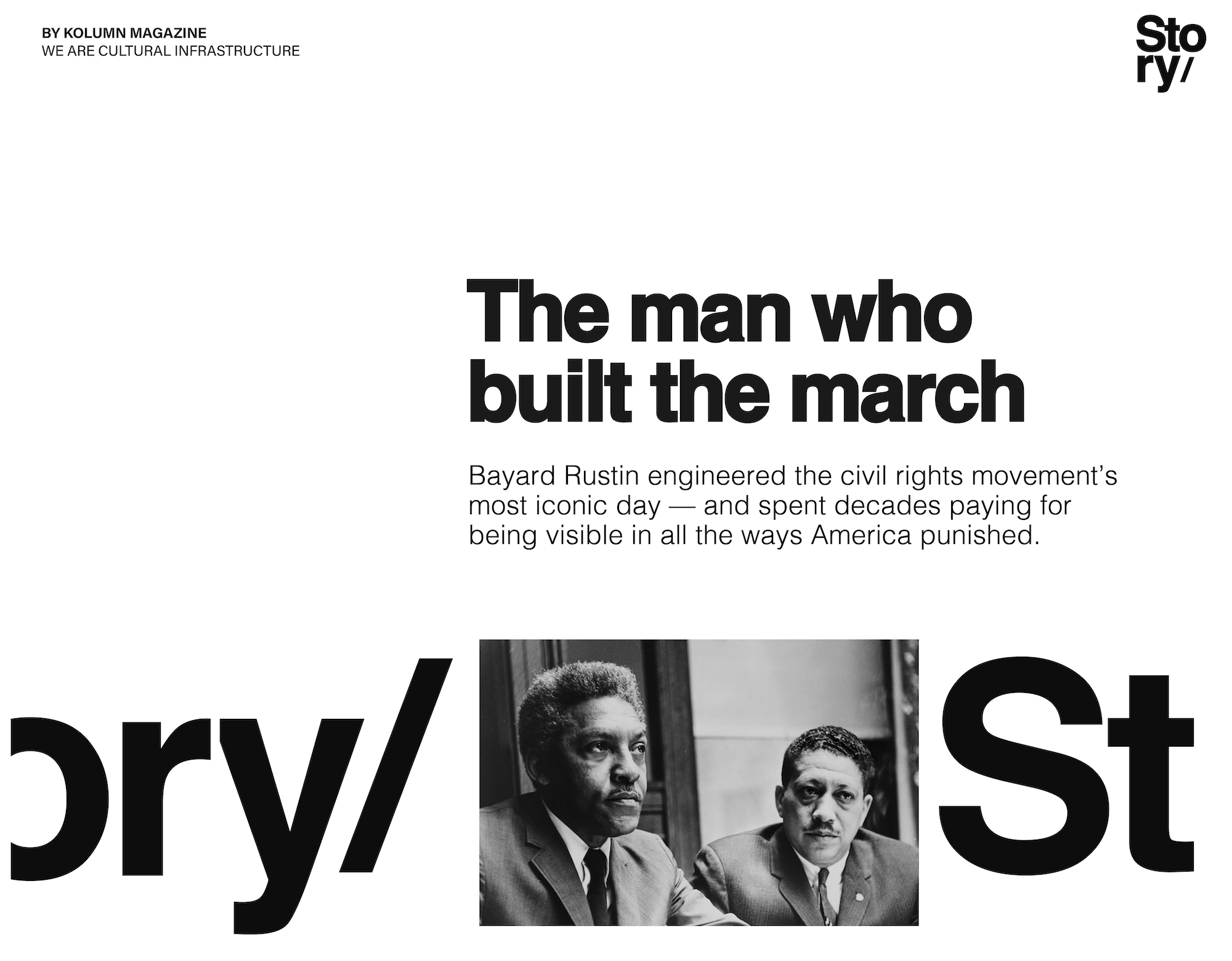 Bayard Rustin, KOLUMN, KOLUMN Magazine, Cultural Infrastructure, African American News, Black News, African American Journalism, Black Journalism, African American History, Black History, African American Art, Black Art, African American Music, Black Music, African American Wealth, Black Wealth, African American Education, Black Education, Historic Black University or College, HBCU