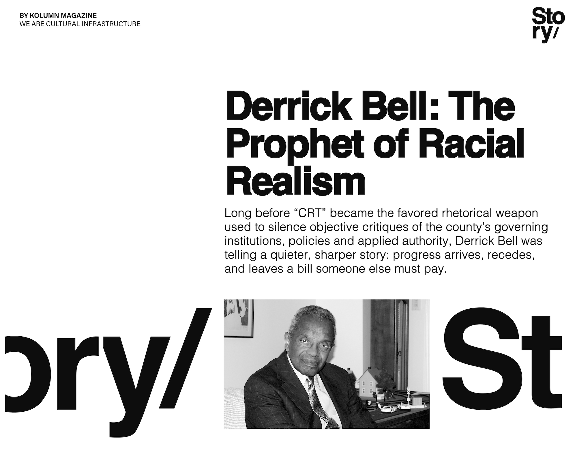 Derrick Bell, Faces at the bottom of the well, And we are not saved, Critical Race Theory, CRT, KOLUMN, Cultural Infrastructure, African American News, Black News, African American Journalism, Black Journalism, African American History, Black History, African American Art, Black Art, African American Music, Black Music, African American Wealth, Black Wealth, African American Education, Black Education, Historic Black University or College, HBCU