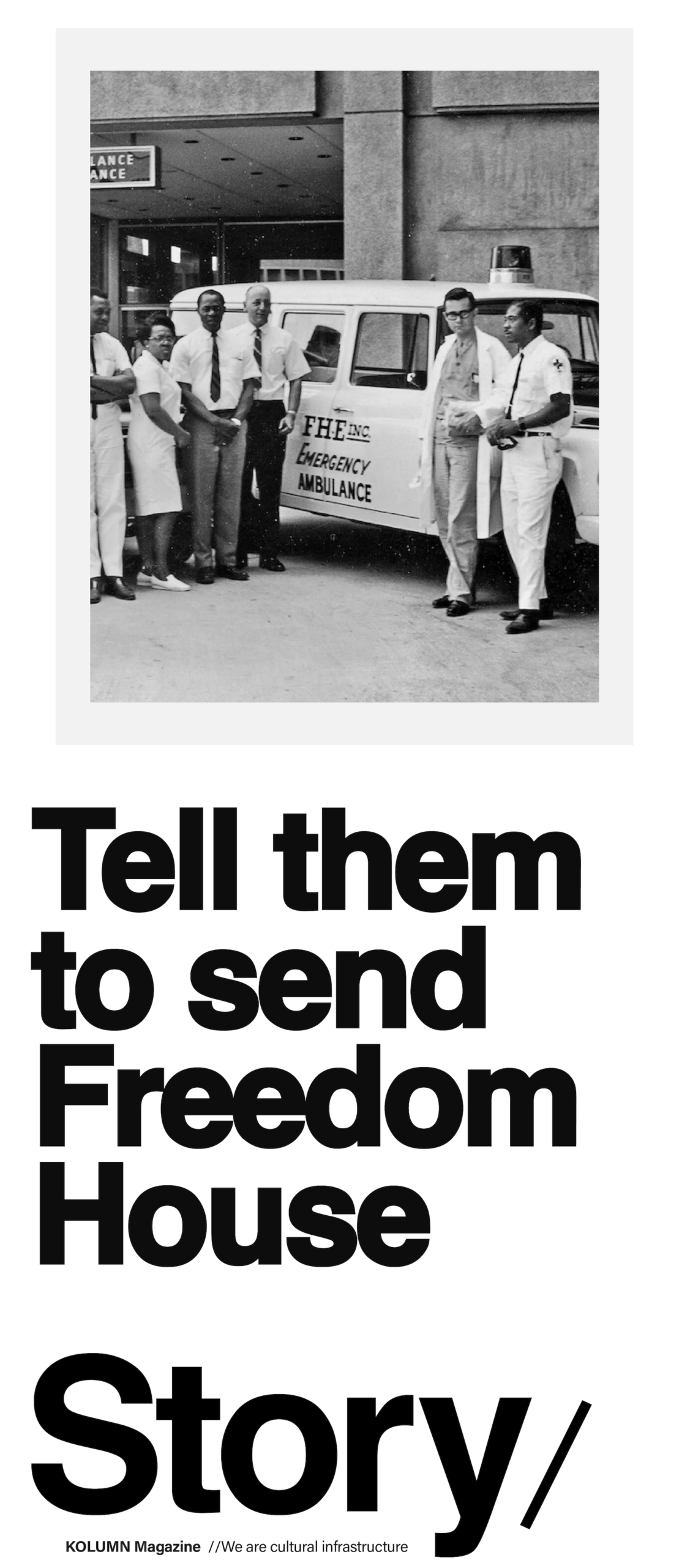 Freedom House, KOLUMN, KOLUMN Magazine, Cultural Infrastructure, African American News, Black News, African American Journalism, Black Journalism, African American History, Black History, African American Art, Black Art, African American Music, Black Music, African American Wealth, Black Wealth, African American Education, Black Education, Historic Black University or College, HBCU