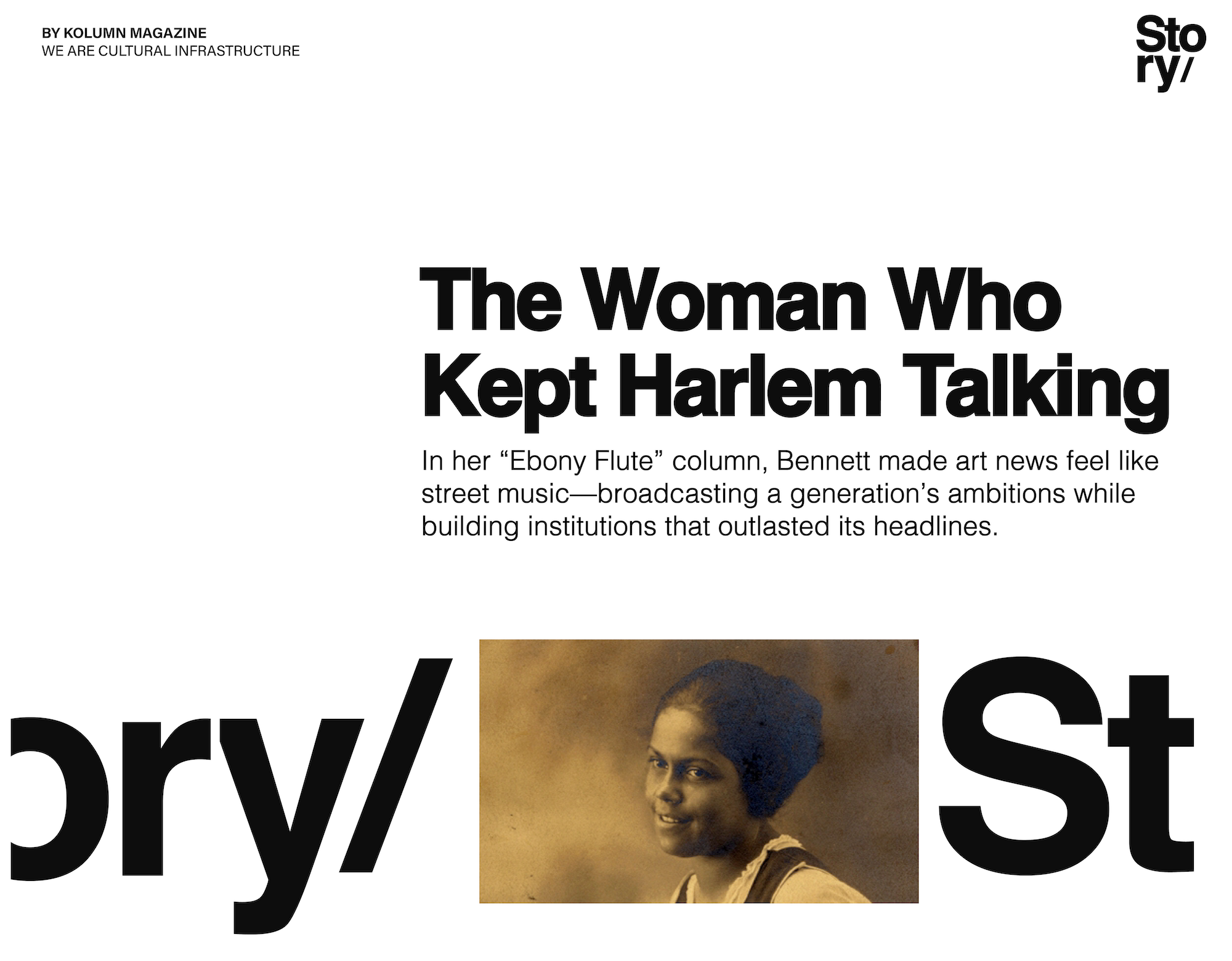 Gwendolyn Bennett, KOLUMN, KOLUMN Magazine, Cultural Infrastructure, African American News, Black News, African American Journalism, Black Journalism, African American History, Black History, African American Art, Black Art, African American Music, Black Music, African American Wealth, Black Wealth, African American Education, Black Education, Historic Black University or College, HBCU